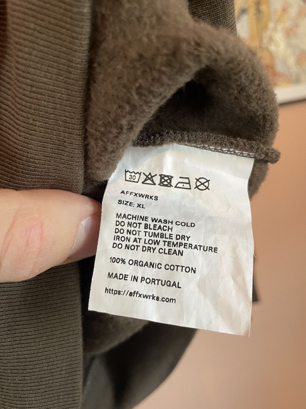 AFFXWRKS AFFIX WORKS glow in the dark logo hoodie Size US XL / EU 56 / 4 - 8 Thumbnail