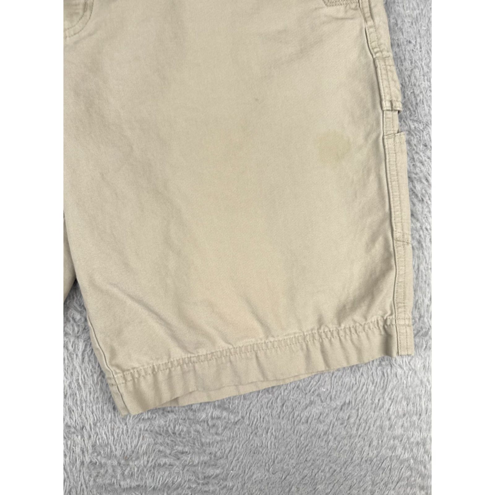 Vintage Columbia Men Cargo Shorts 34 Beige 100% Cotton Nylon Zip Pockets Bridge Hike Camp 34x11 Mens Regular Beige Cargo Pocket Size US 34 / EU 50 - 2 Thumbnail