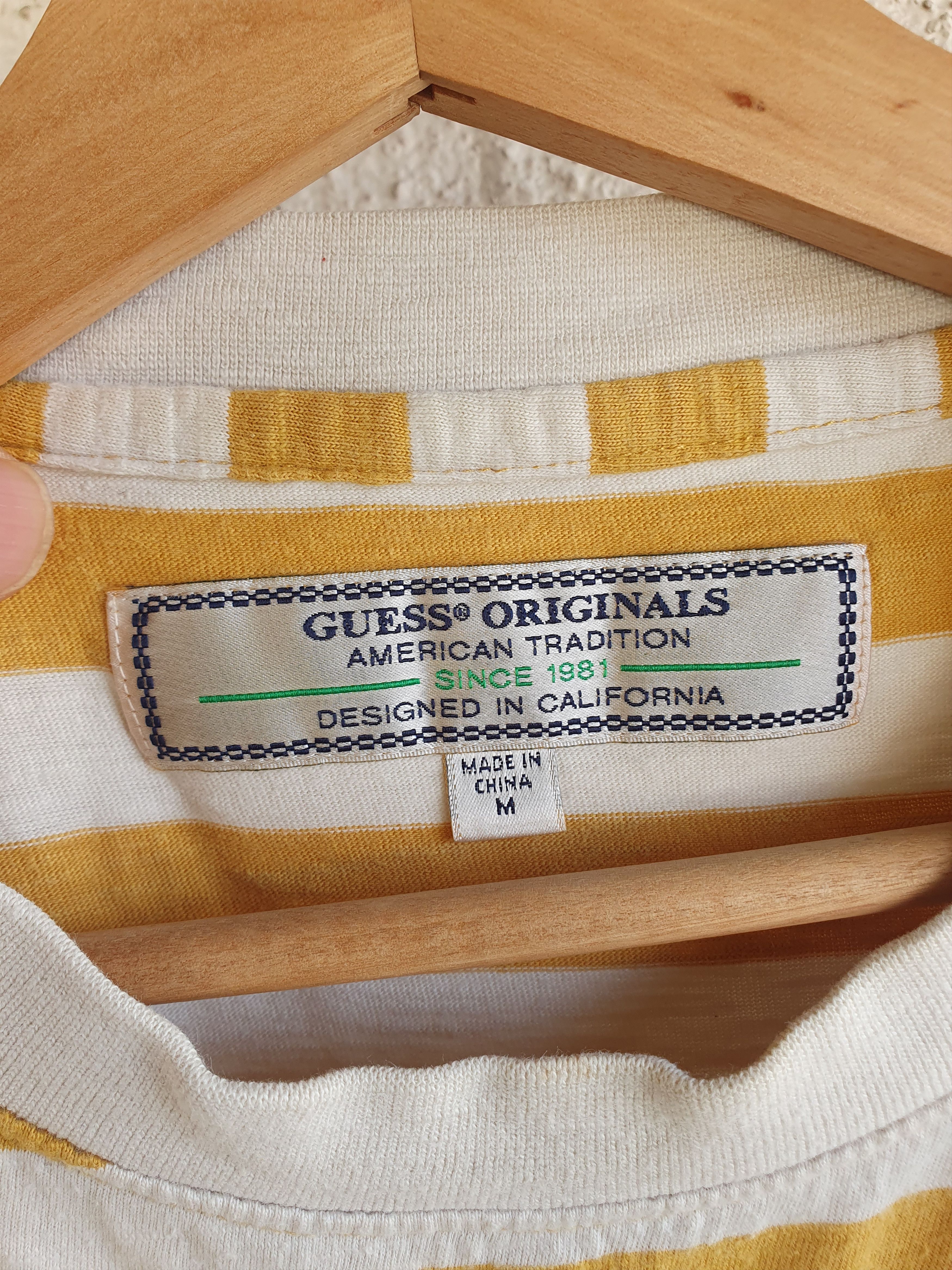 Guess Guess Jeans Los Angeles Yellow Stripes Embroidered logo M/L Size US L / EU 52-54 / 3 - 4 Thumbnail