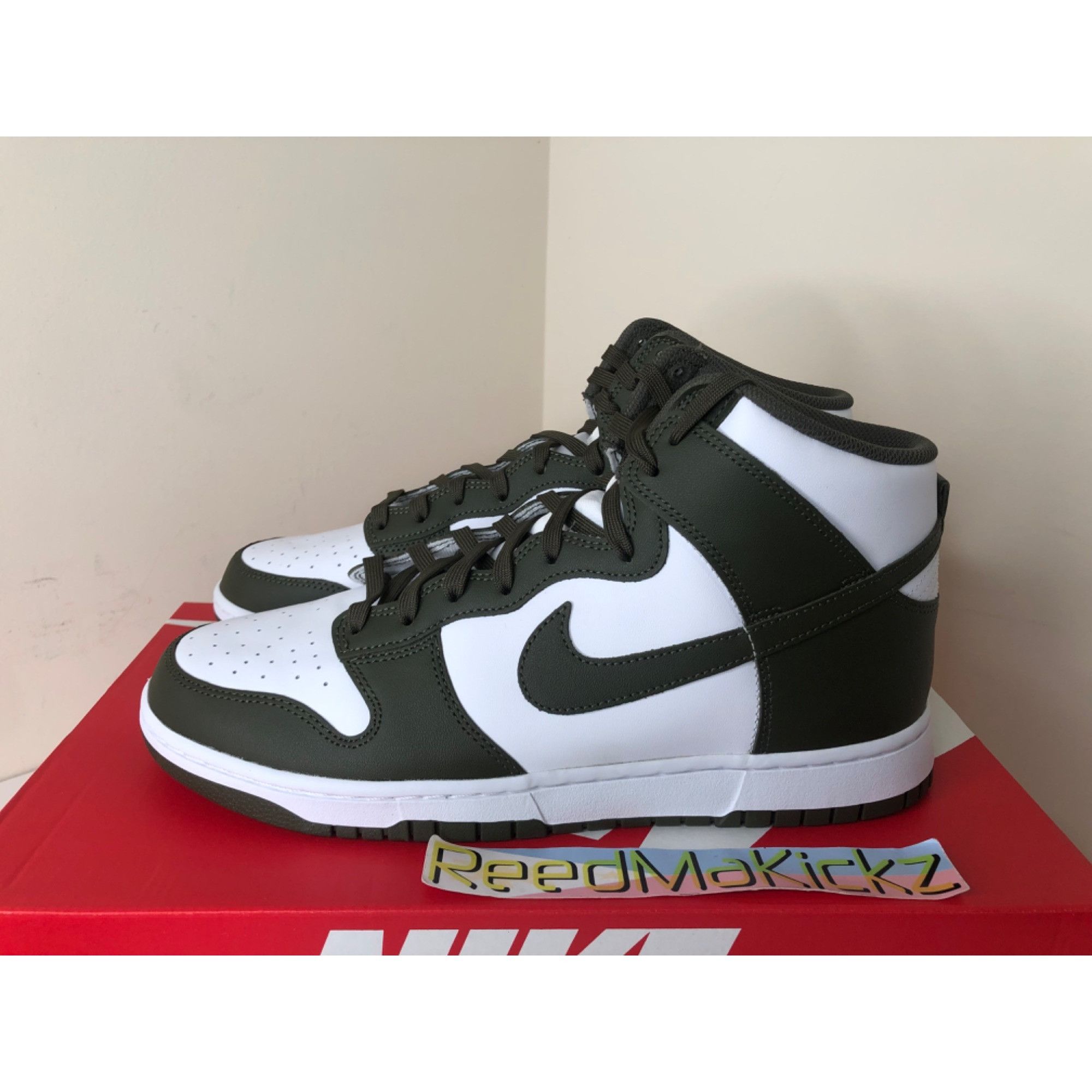 image of Nike Dunk High White Cargo Khaki Mens 11.5Us Shoes