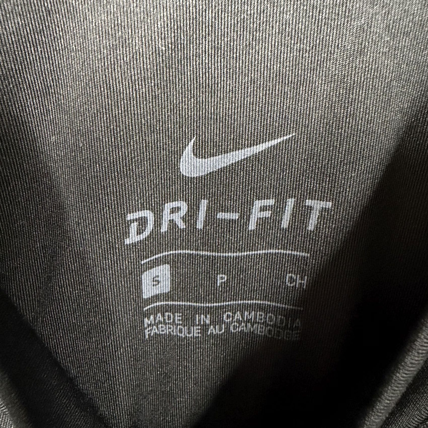 Nike Nike Dri-Fit Shirt Womens S Black Cropped Neon Rhinestone Studs Festival Stretch Size S / US 4 / IT 40 - 5 Thumbnail