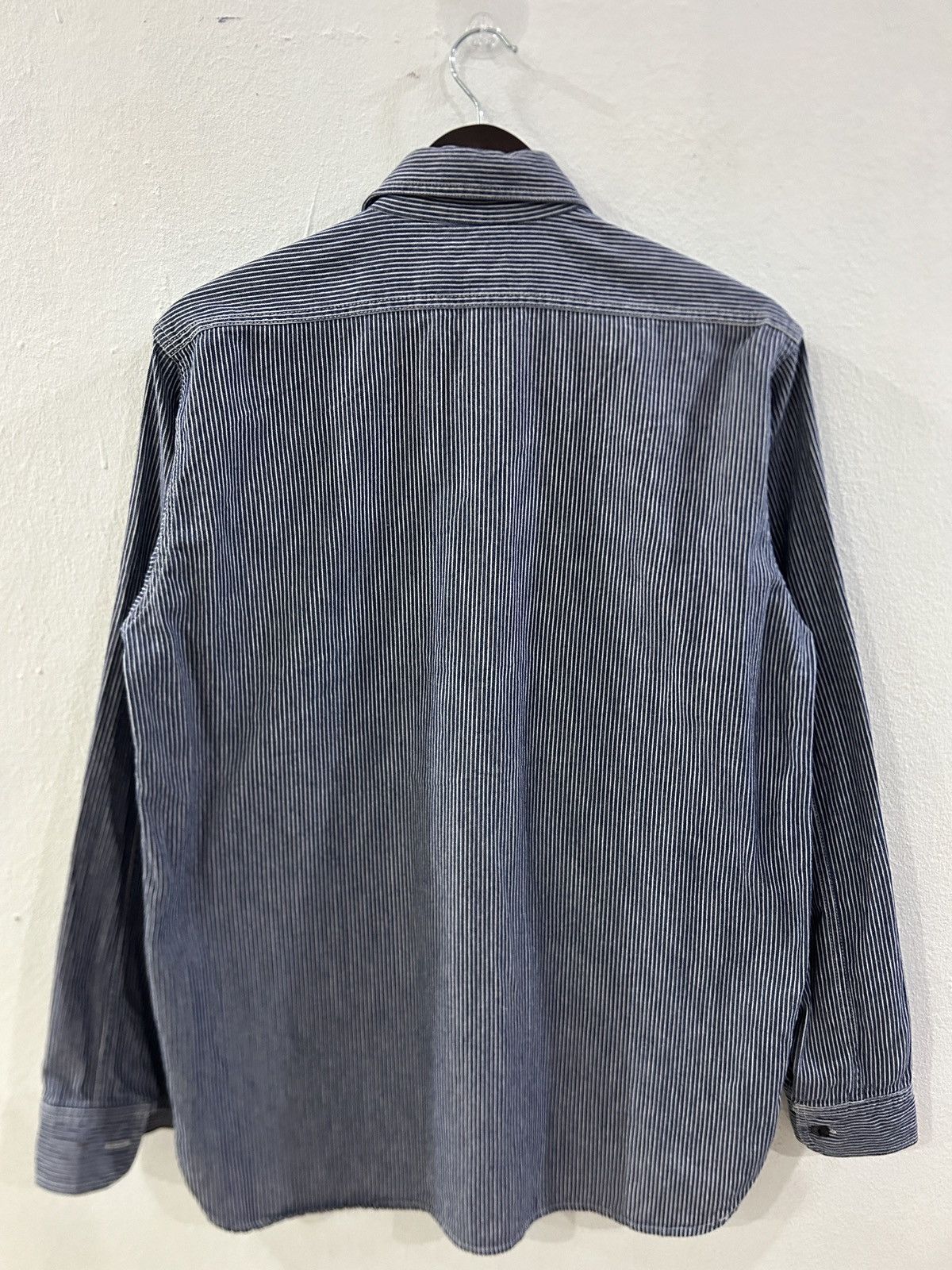 Sugar Cane Vintage Sugar Cane Half Zipper Work Shirt Jeans Fabric Size US L / EU 52-54 / 3 - 2 Thumbnail