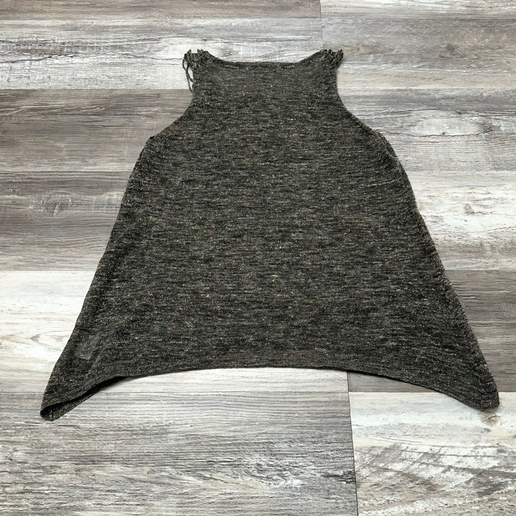 Eileen Fisher Eileen Fisher Tank Top Womens S Metallic Gold Shimmer Linen Blend Summer Jazzy Size S / US 4 / IT 40 - 3 Thumbnail
