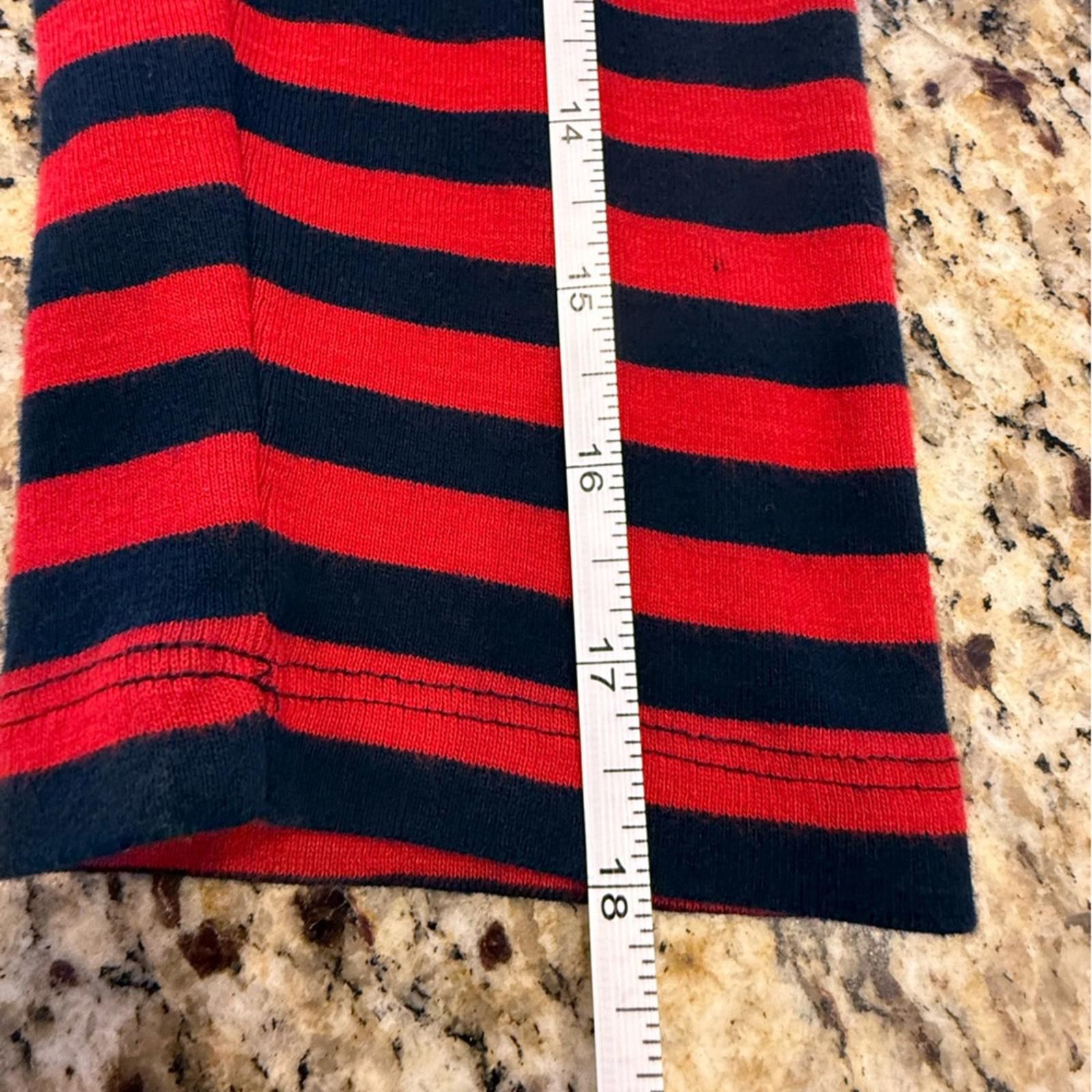 Tommy Hilfiger Tommy Hilfiger Henley navy red stripes gold trim SZ LG Size L / US 10 / IT 46 - 10 Thumbnail
