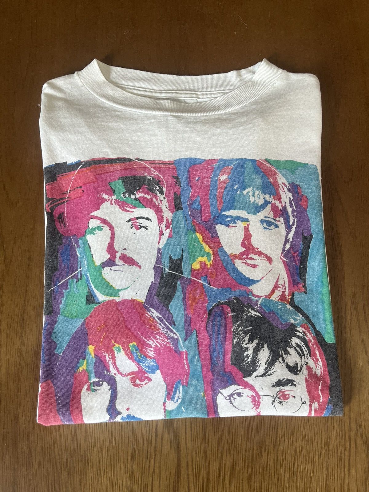 Band Tees Vintage The Beatles Pop Art 90’s T-Shirt Size US XL / EU 56 / 4 - 1 Thumbnail