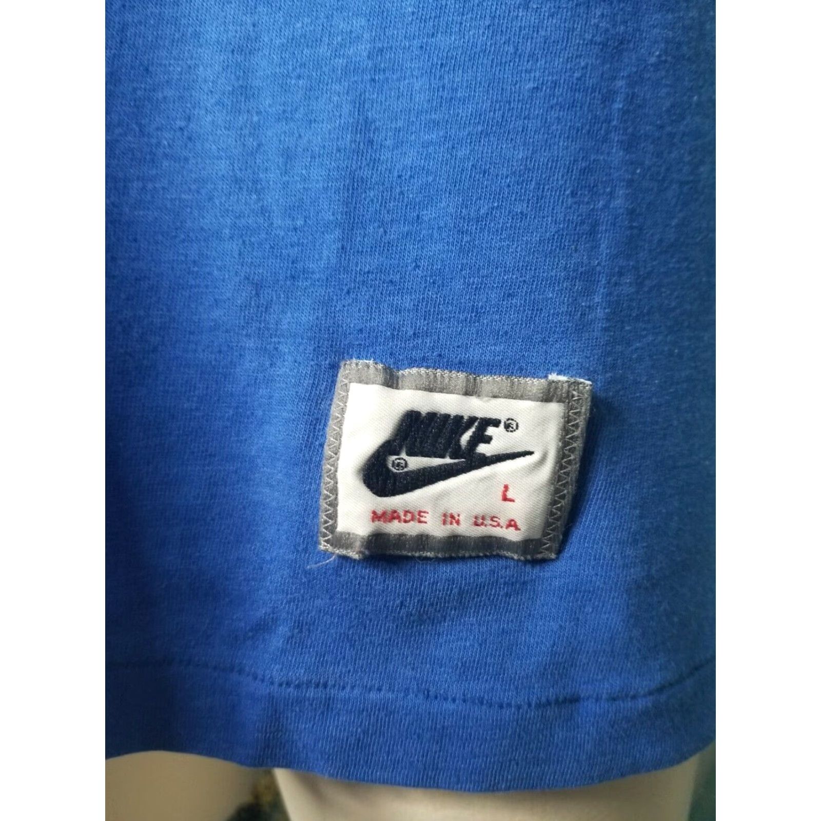 Nike VINTAGE Nike Tank Top Mens Large Blue 1980s 1990s Activewear Made in USA 90s Mens Size US L / EU 52-54 / 3 - 4 Thumbnail