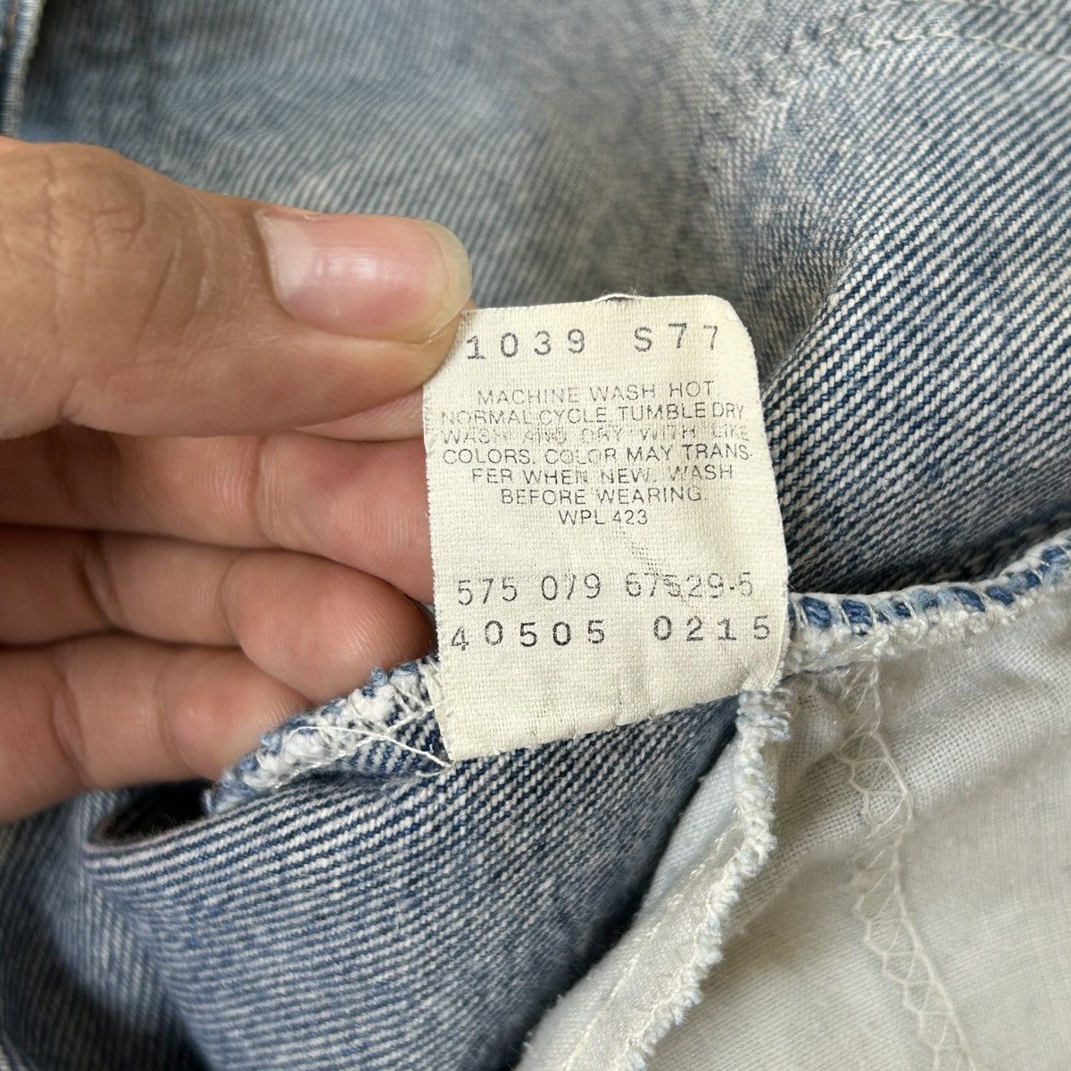 1989 Levi’s 505 - Light Sand Washed (37x29)