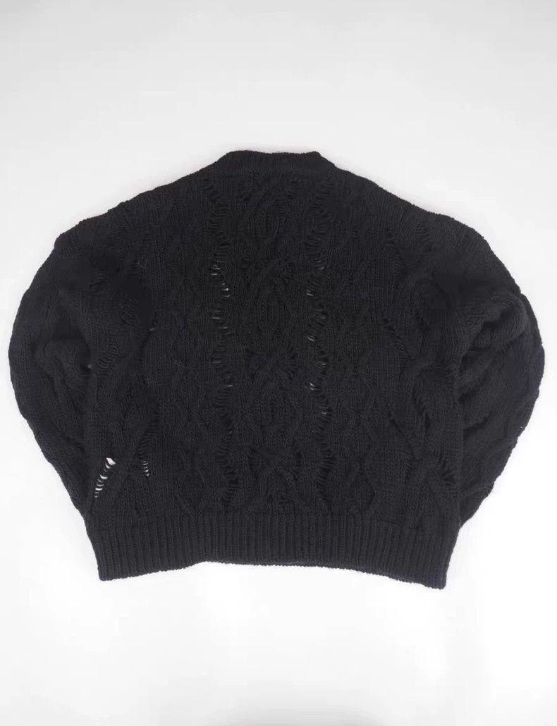 Our Legacy Our Legacy size32 Black lace-knitted sweater Size US S / EU 44-46 / 1 - 5 Thumbnail