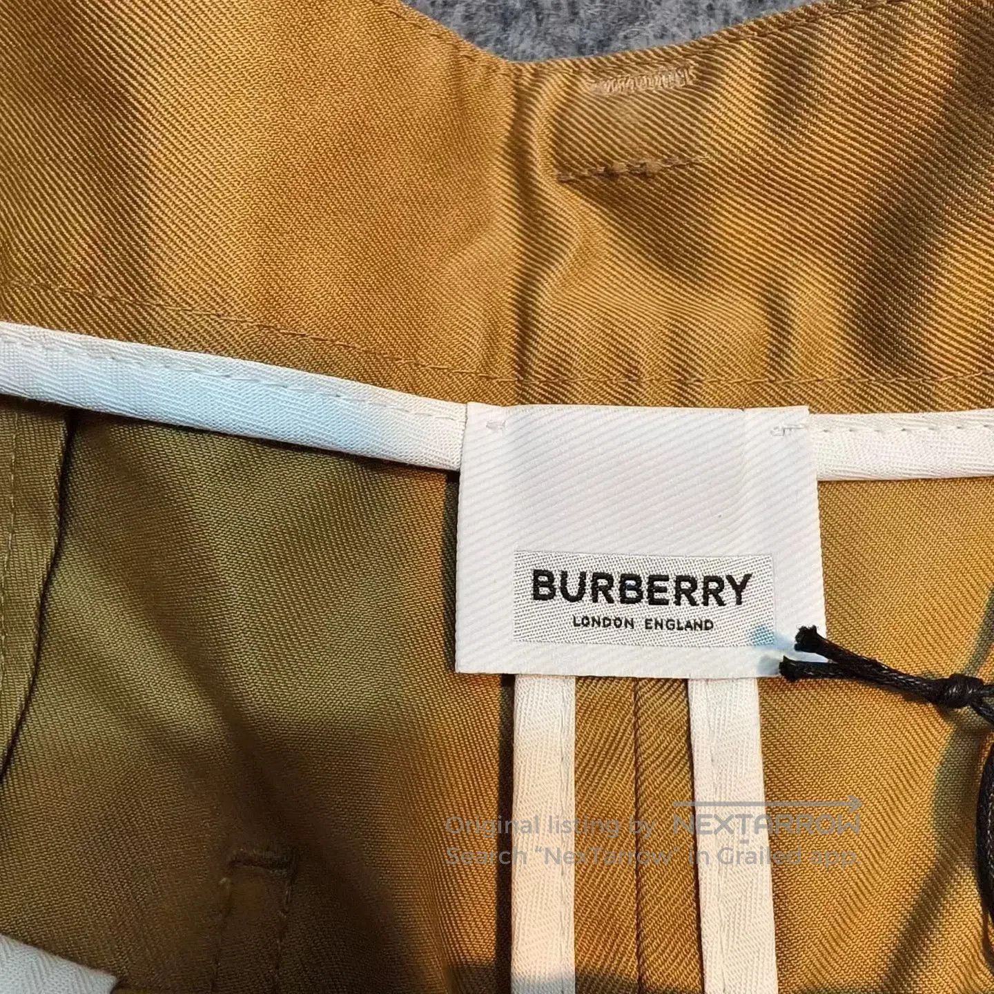 Burberry Burberry Solid Color Equestrian Knight Emblem Embroidered Size US 32 / EU 48 - 5 Thumbnail