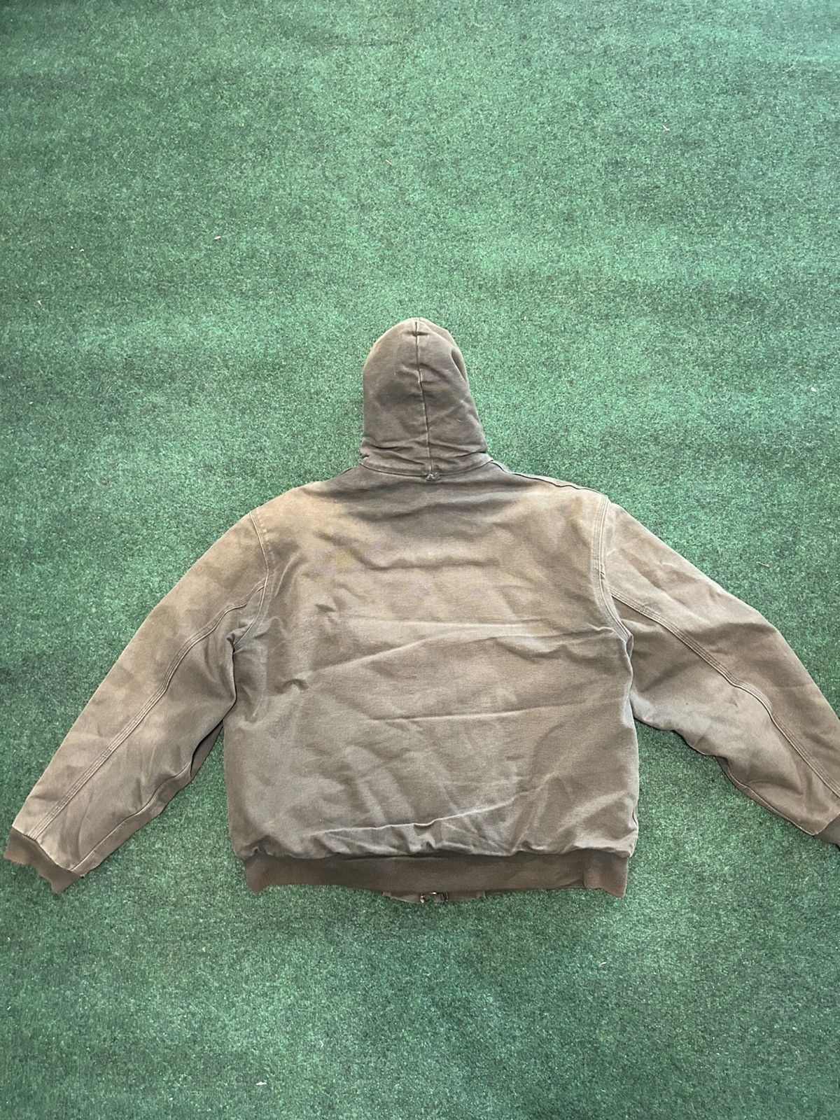 Carhartt Vintage Green Hooded Carhartt Jacket Size US XL / EU 56 / 4 - 6 Thumbnail