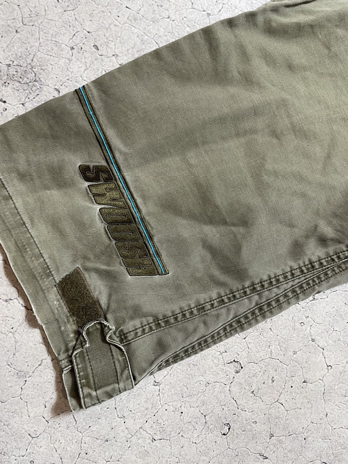 Nike Vintage Avant Garde Cargo Pants Nike Swoosh Y2K Drill Size US 30 / EU 46 - 9 Thumbnail