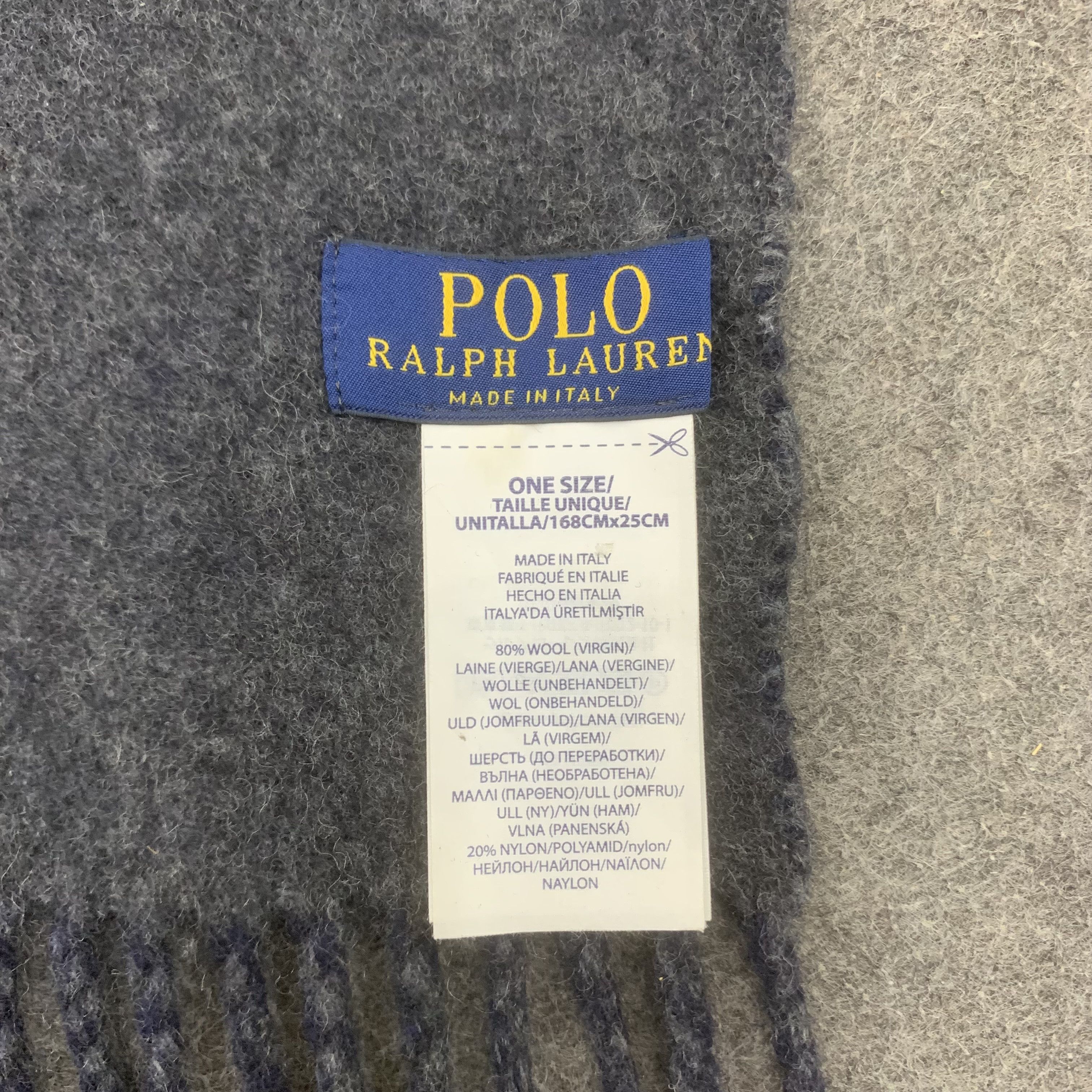 Polo Ralph Lauren Polo Ralph Lauren Scarf Wool Muffler Neck Wrap BL9136 Size ONE SIZE - 6 Thumbnail