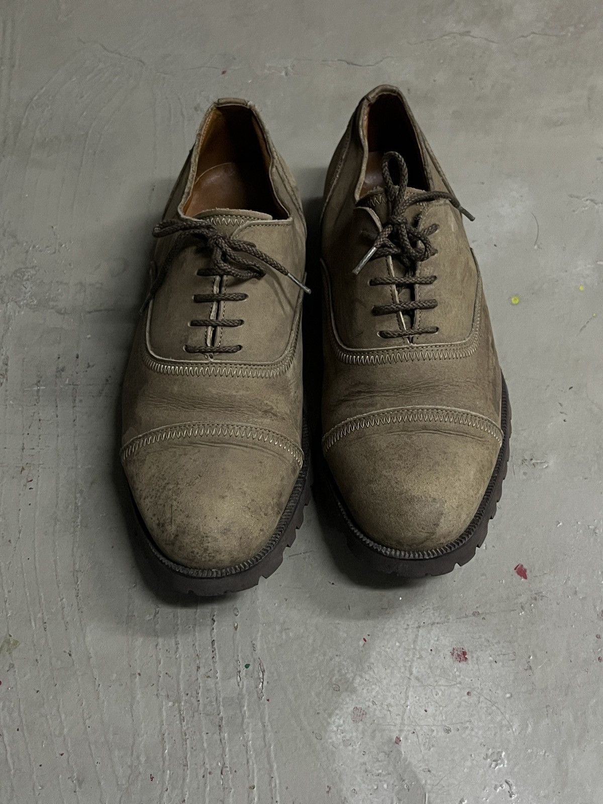 Issey Miyake Vintage Issey Miyake Leather Suede Oxford Derby Shoes Size US 7.5 / EU 40-41 - 11 Thumbnail