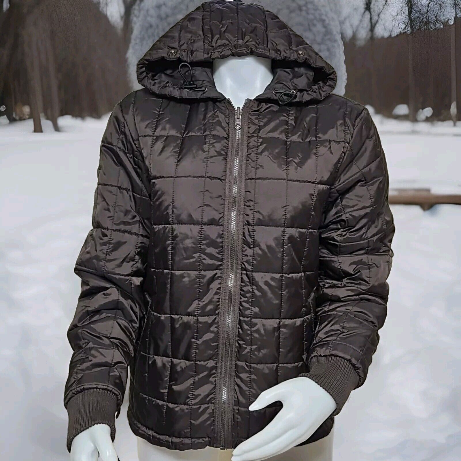 I. Spiewak And Sons Spiewak & Sons Puffer Jacket Womens Size L Brown Thinsulate Size L / US 10 / IT 46 - 1 Thumbnail