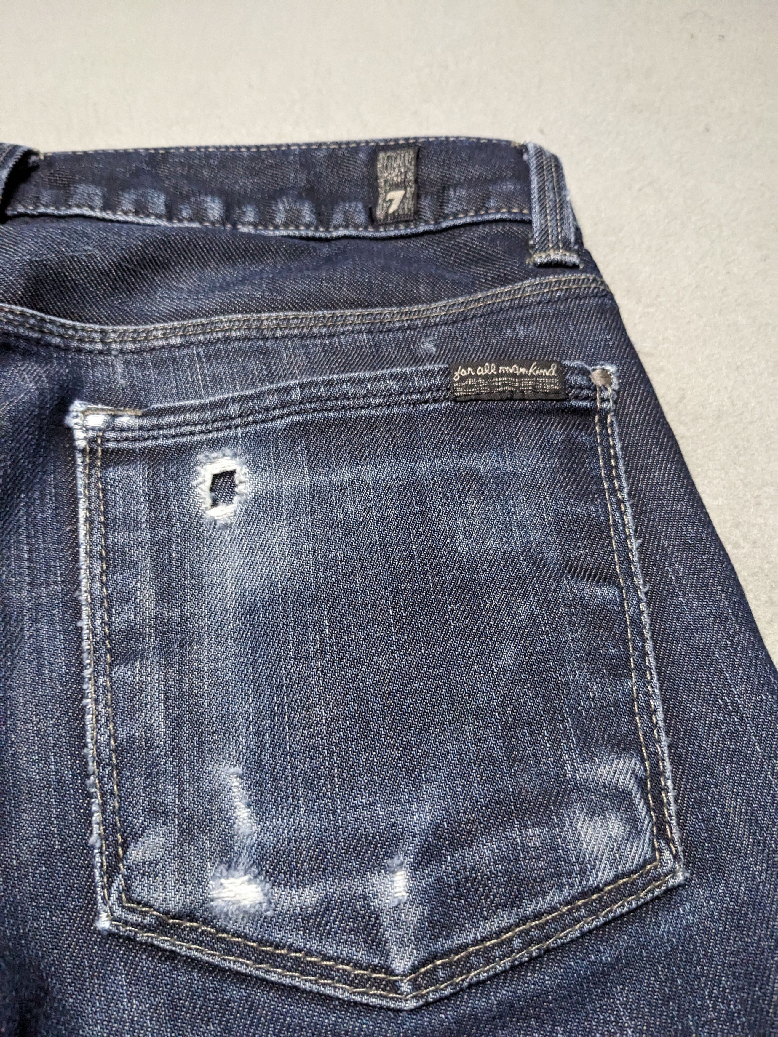 7 For All Mankind 7 For All Mankind Mens Rhigby Jeans 31x30 USA Denim Straight Size US 31 - 9 Thumbnail