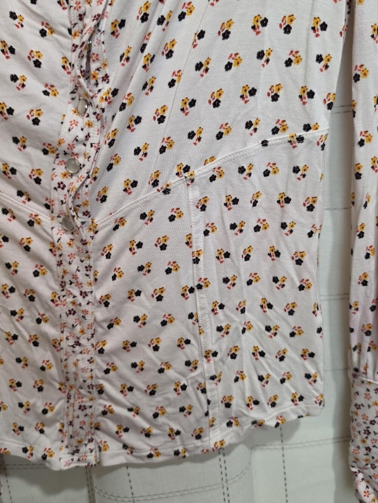 Free People Free People Floral Button Down Size L / US 10 / IT 46 - 6 Thumbnail