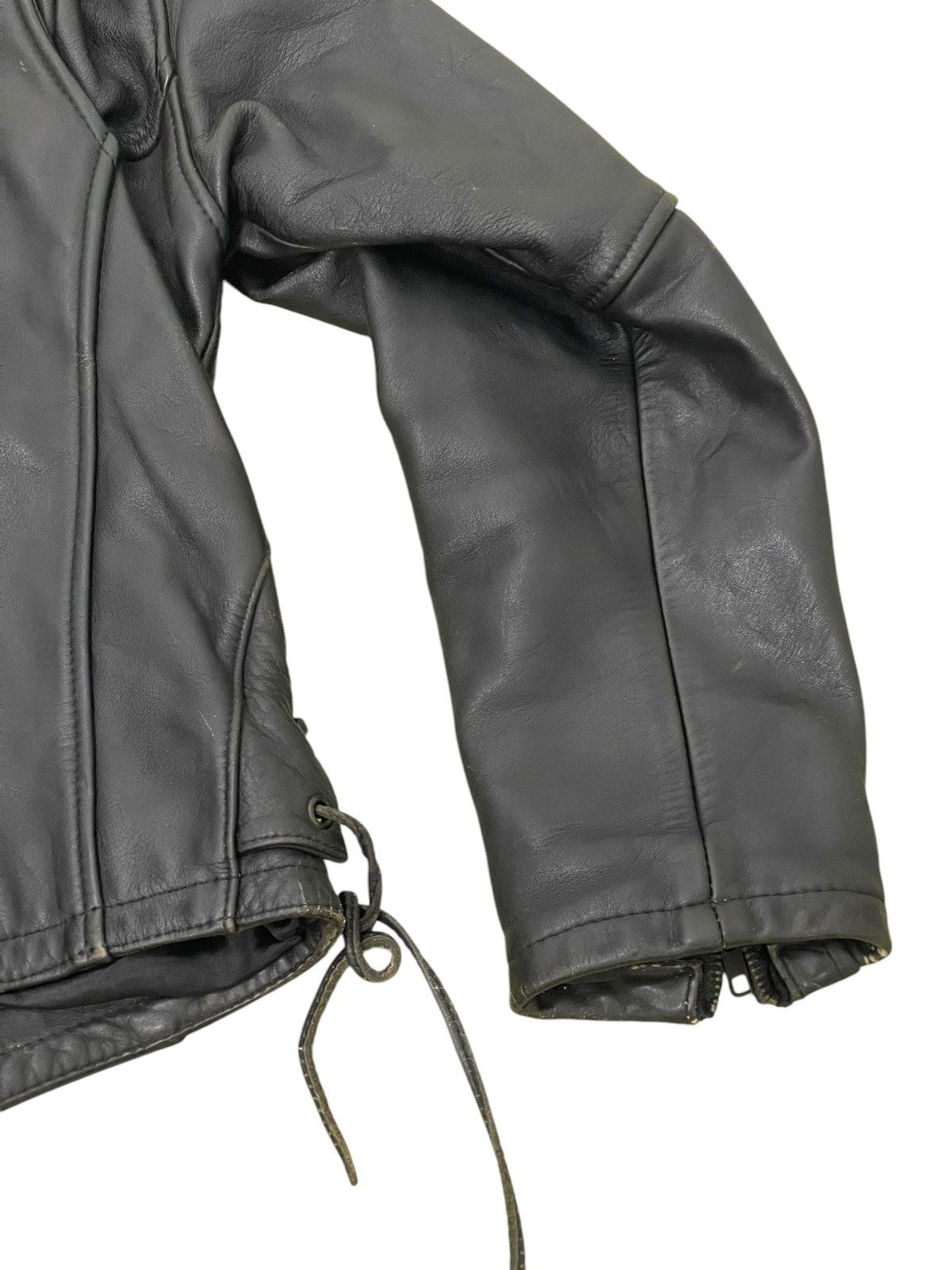 Kadoya Vtg Kadoya Akira Leather Jacket Cowhide Double Collar 2🟦 Size US L / EU 52-54 / 3 - 18 Thumbnail