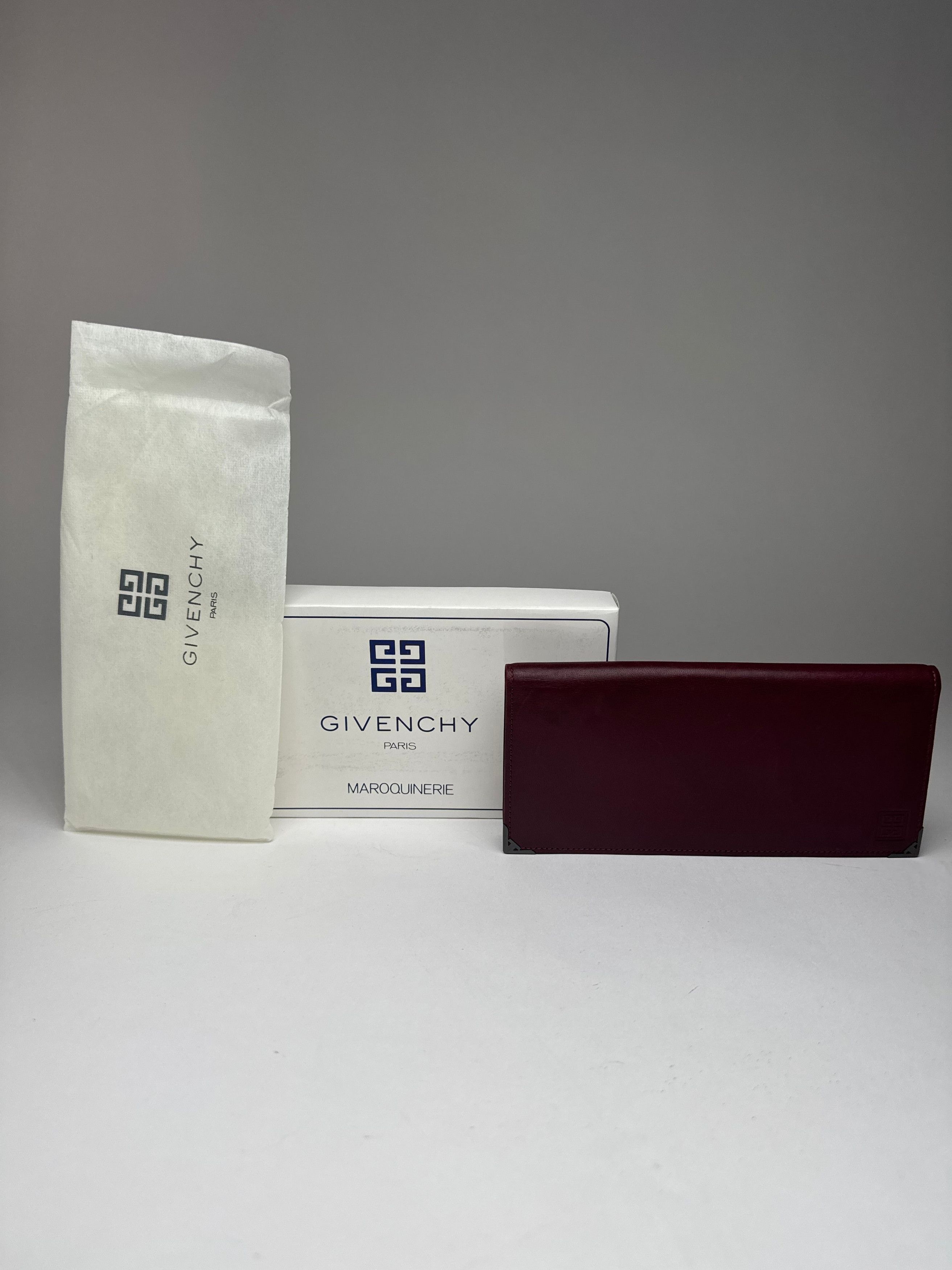 Givenchy Vintage Leather ID Holder burgundy Size ONE SIZE - 1 Thumbnail