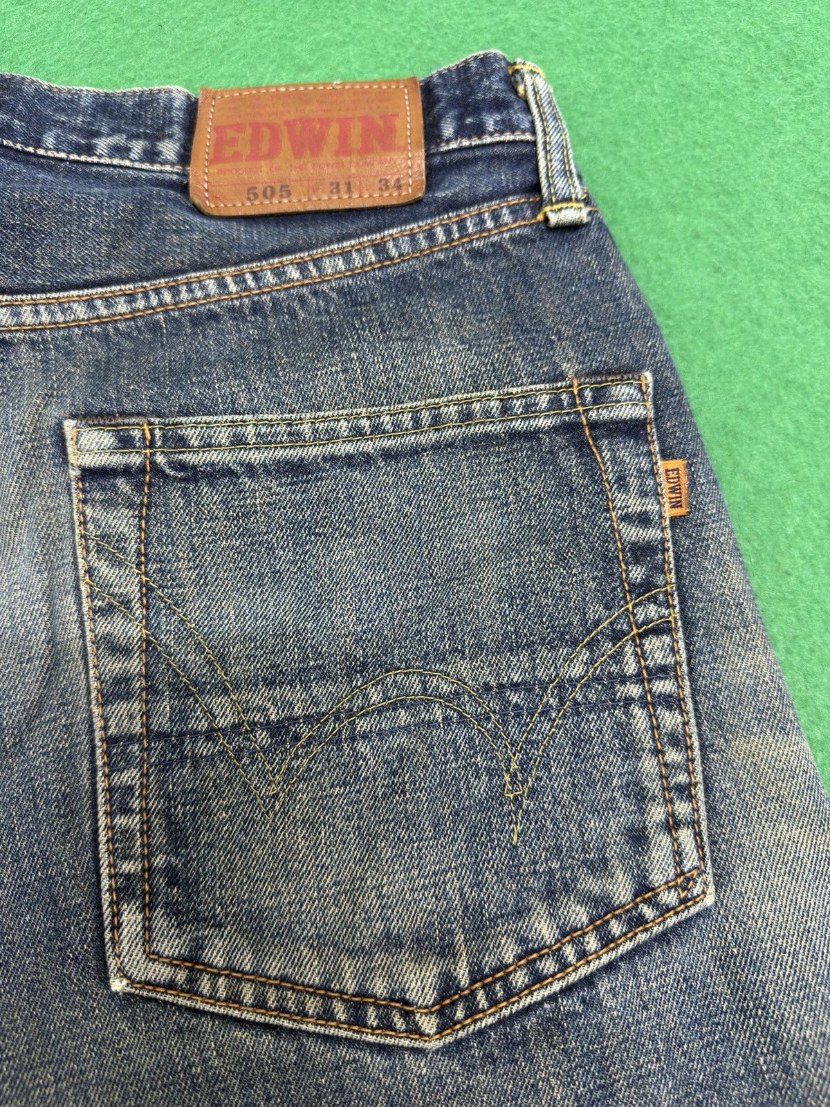 If Six Was Nine A30 Vintage Rusty Selvedge Edwin 505 Distressed Size US 30 / EU 46 - 10 Thumbnail