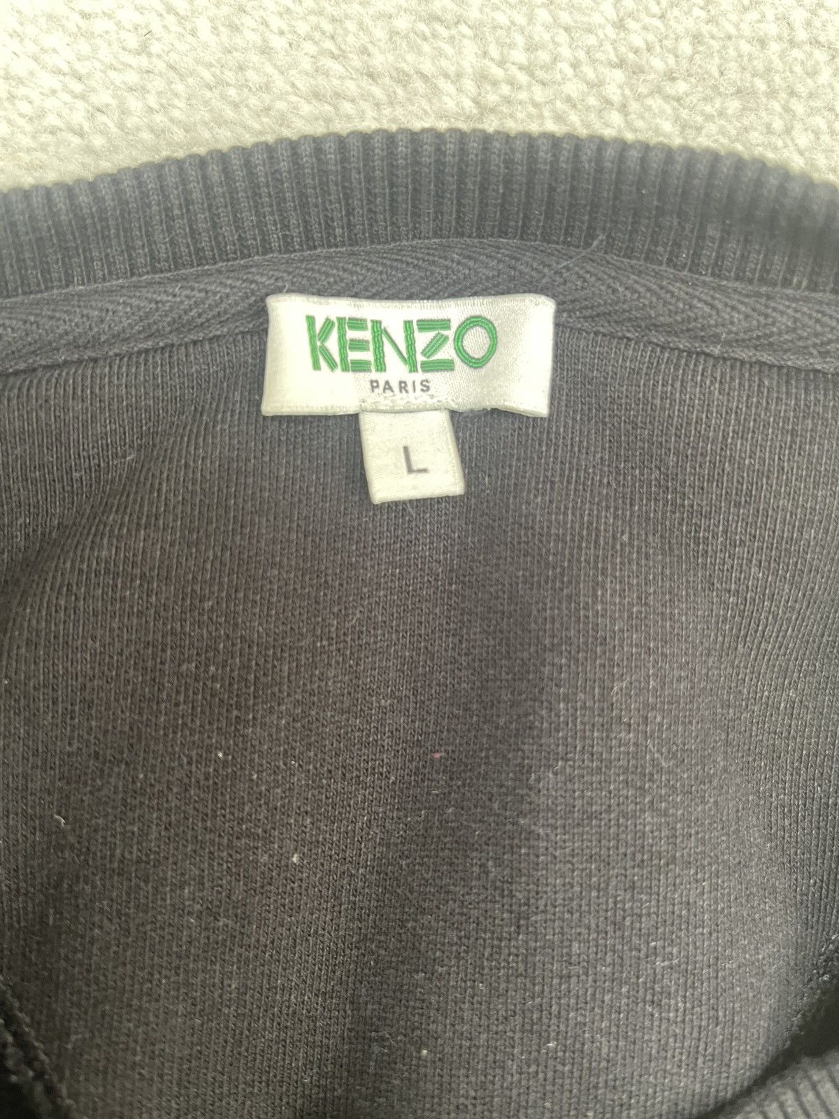 Kenzo Kenzo Alternate Tiger Pattern Black Sweatshirt Exclusive Size US L / EU 52-54 / 3 - 2 Thumbnail
