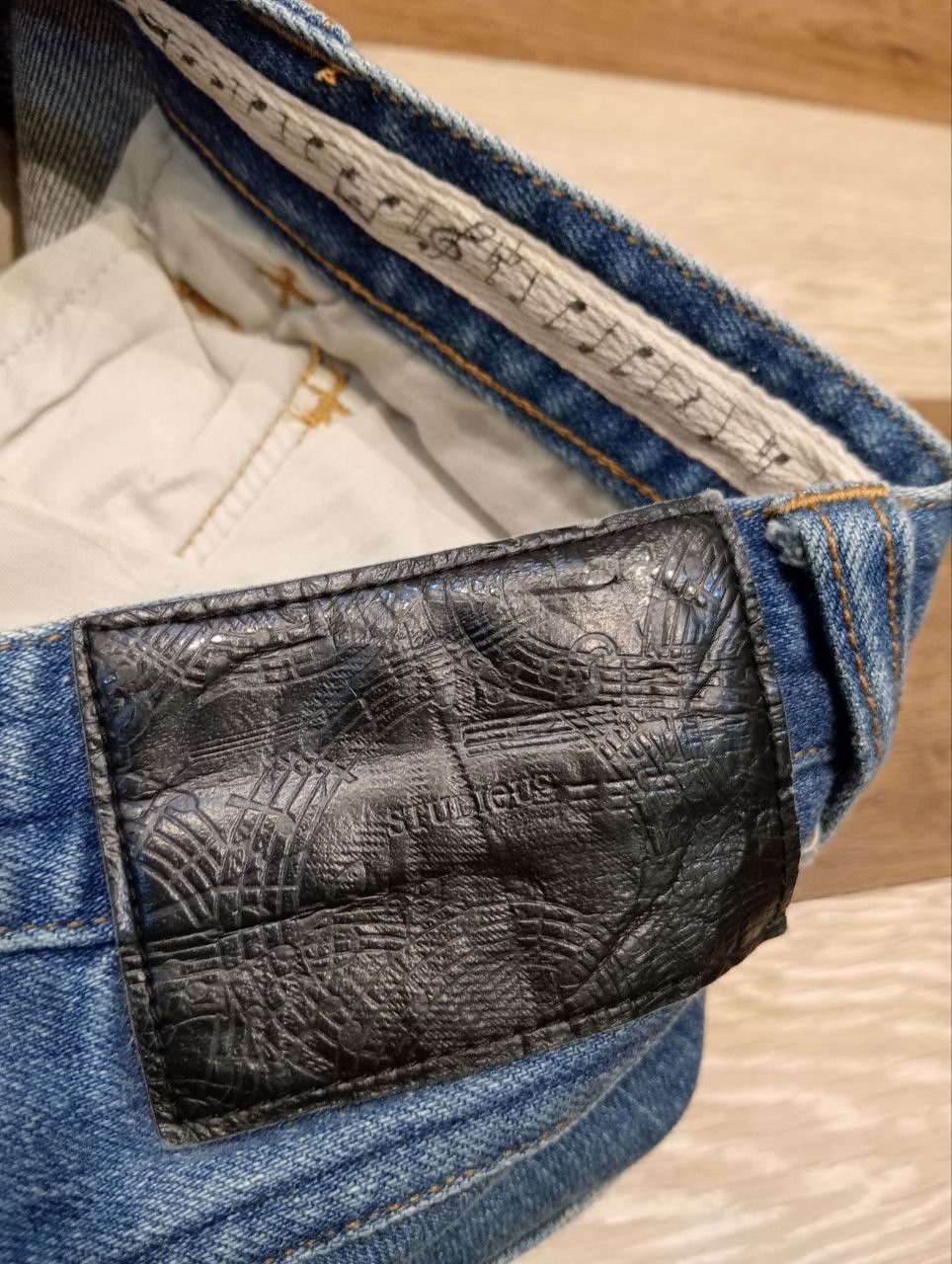 Number (N)ine NUMBER NINE x STUDIOUS BLUE DENIM STRETCH SKINNY PANTS Size US 29 - 9 Thumbnail