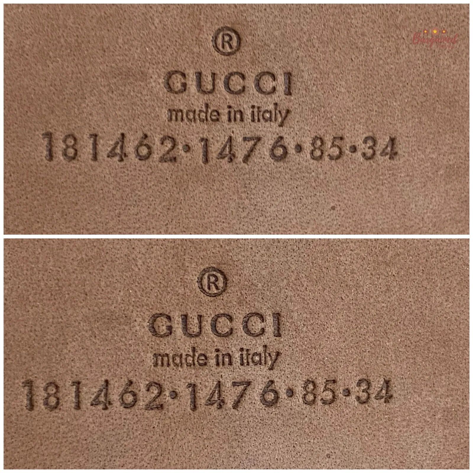 Gucci Gucci GG Embossed Signature Leather Gold Pin Buckle Belt Size 30 - 8 Thumbnail