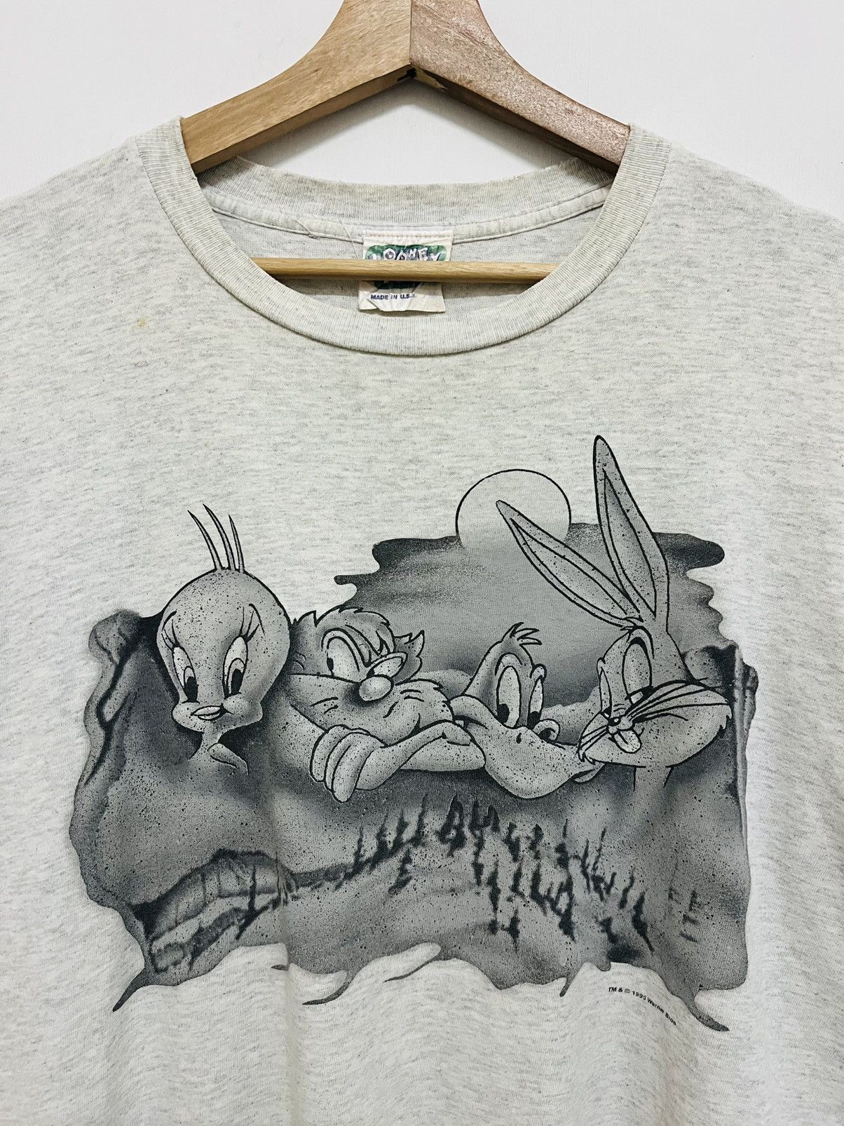 Vintage × Warner Bros Vintage 90s Looney Tunes Desert Tee Size US M / EU 48-50 / 2 - 2 Thumbnail