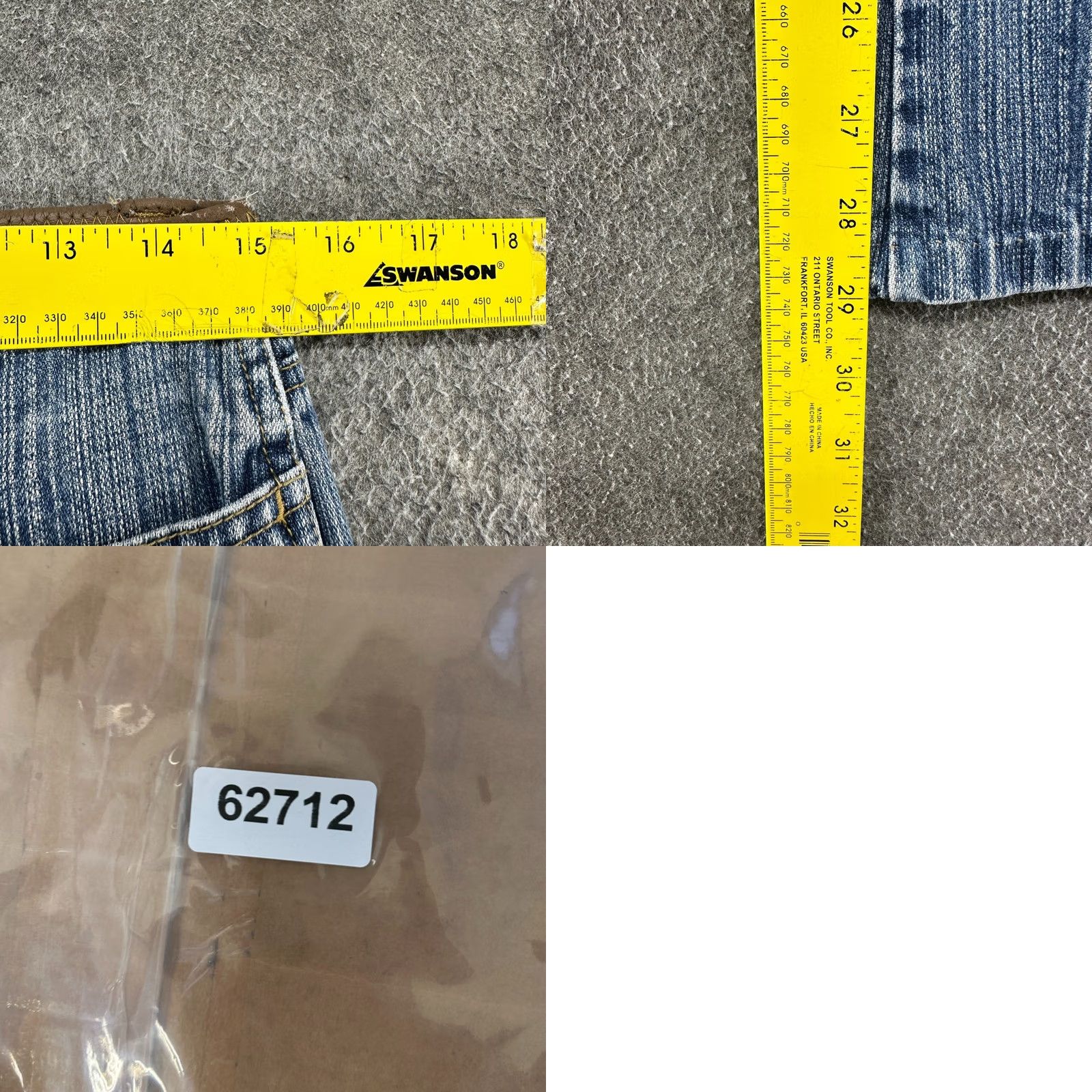 Vintage VINTAGE No Boundaries Jeans Juniors 7 Blue Flare Low Rise Faux Leather 2000s Y2K Jeans Boots Size 28" / US 6 / IT 42 - 9 Thumbnail