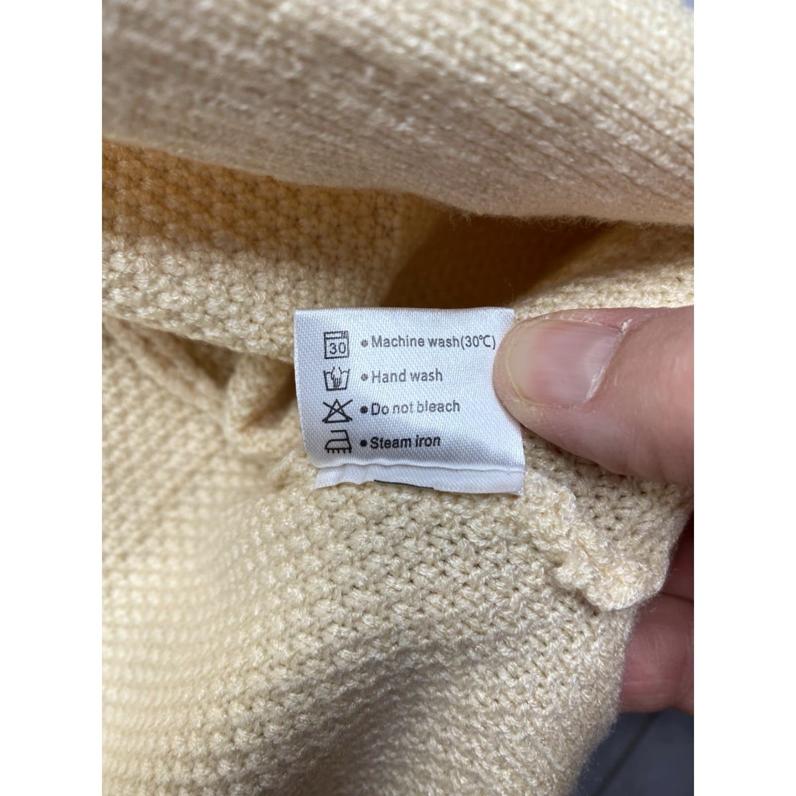 Vintage Merokeety Cardigan 2XL Yellow Waffle Knit Long Sleeve Pockets V-Neck Sweater Women Winter NWT Size XXL / US 16-18 / IT 52-54 - 5 Thumbnail