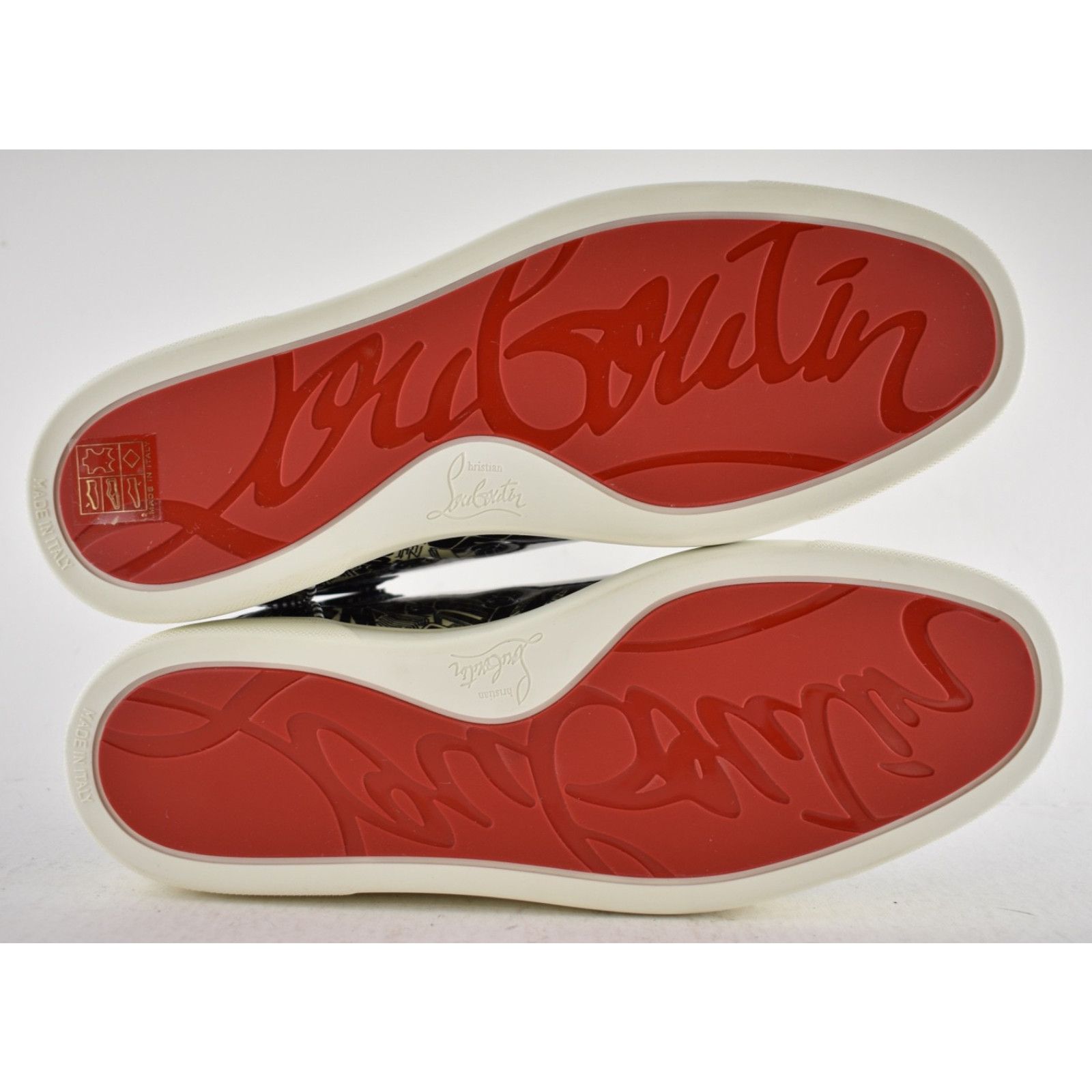 Christian Louboutin Men Louis Orlato Flat Patent Nicograf High Top Sneaker 44 11 Size US 11 / EU 44 - 13 Thumbnail