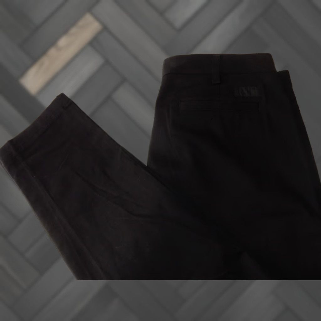 Banana Republic Banana Republic Pants Men Khaki 38x34 Inseam 34 Flat Front Athletic Fit Black Cotton Band Reg Regular Mens Size US 38 / EU 54 - 1 Thumbnail