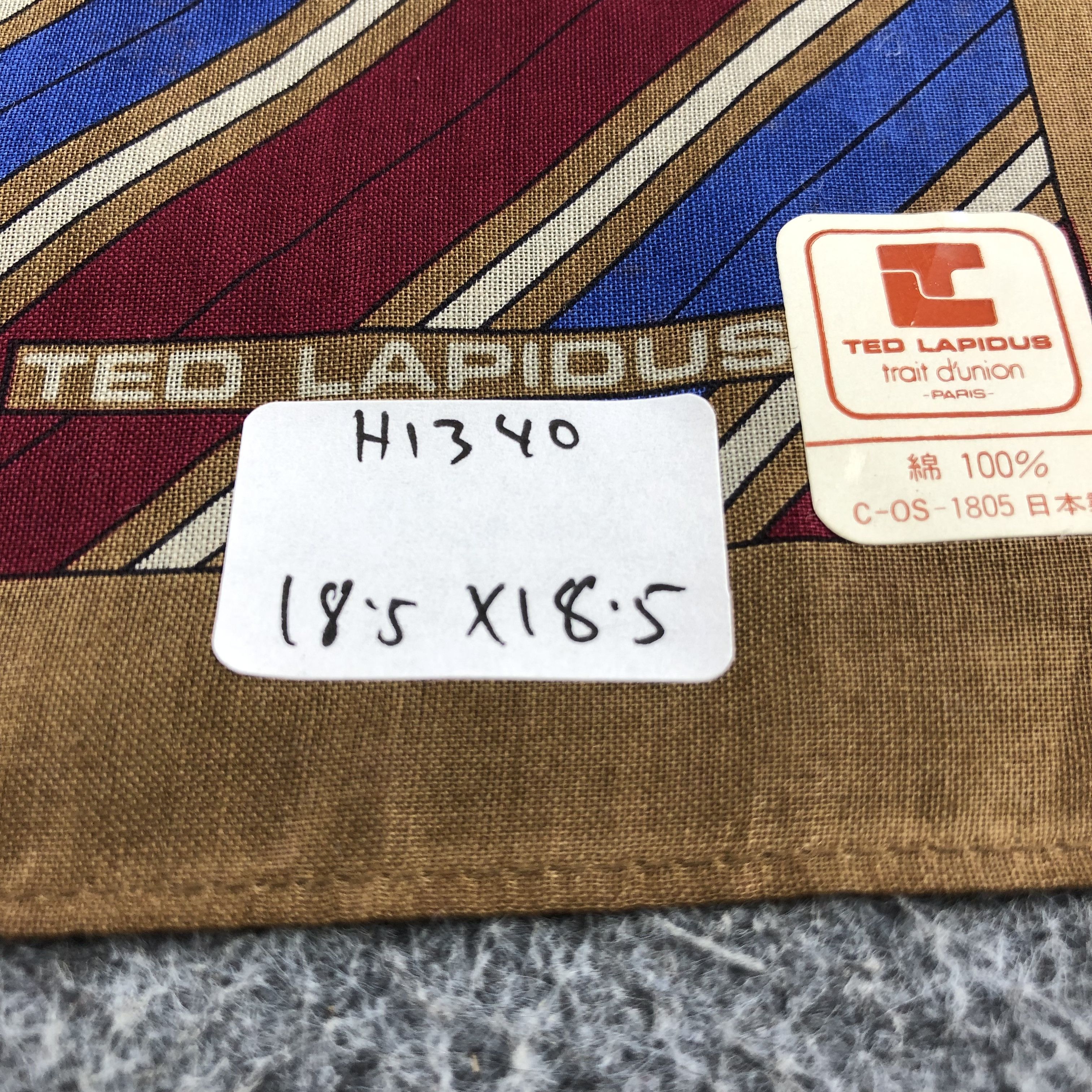 TED LAPIDUS Ted Lapidus Handkerchief Neckerchief Bandana H1340 Size ONE SIZE - 5 Thumbnail