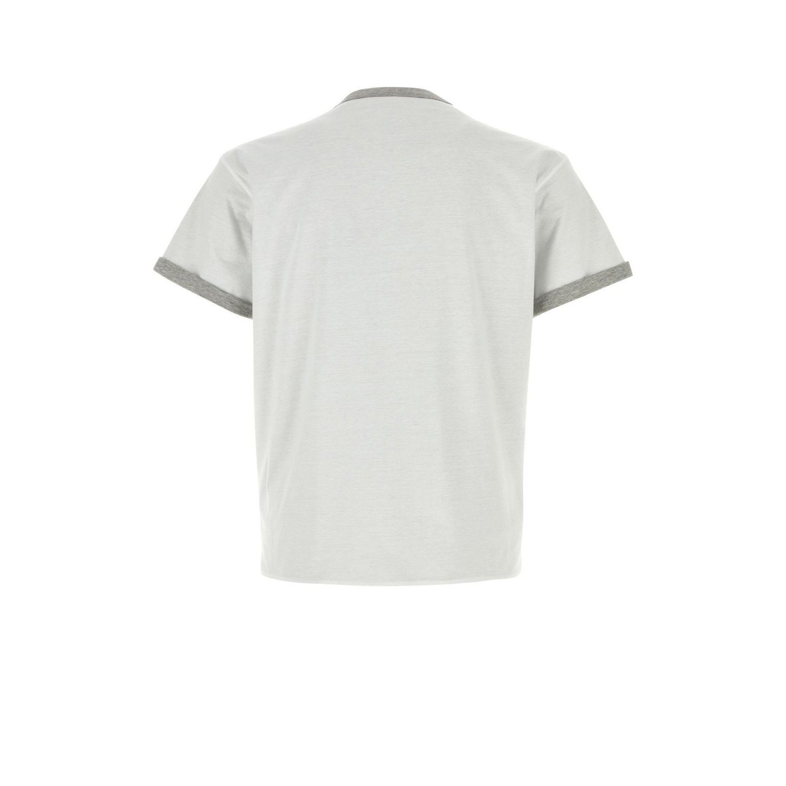 Prada PRADA White Cotton Reversible T-shirt New & Authentic (Men's Size US S / EU 44-46 / 1 - 1 Thumbnail