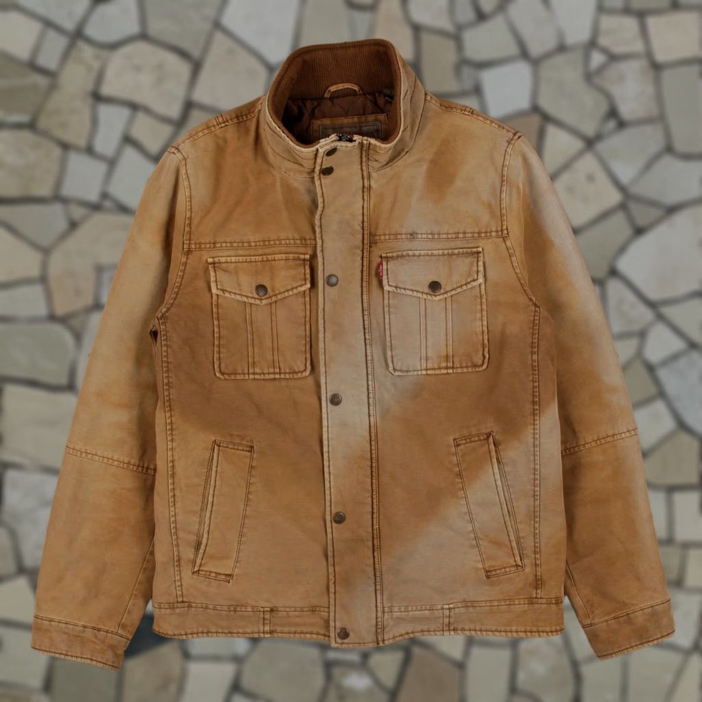 Levi's VINTAGE Levi's Workwear Jacket Mens S Red Tab Brown Jacket Size US S / EU 44-46 / 1 - 1 Thumbnail