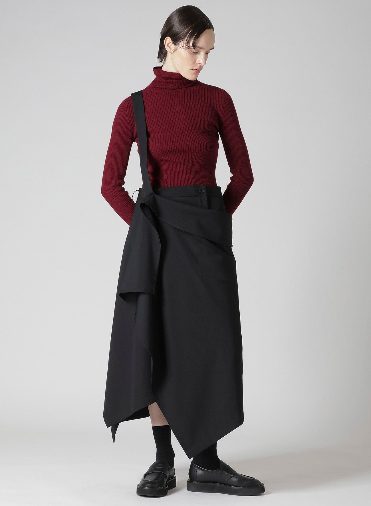 Yohji Yamamoto Yohji Yamamoto - WOOL 2WAY SUSPENDER SKIRT Size 24" / US 00 / IT 34 - 1 Thumbnail