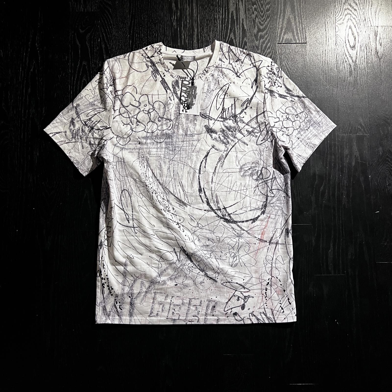 Cold Feet Grafitti White Tee Shirt