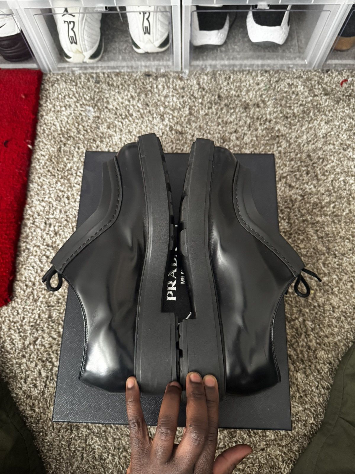 Prada Prada oblique lace up shoe Size US 10 / EU 43 - 6 Thumbnail