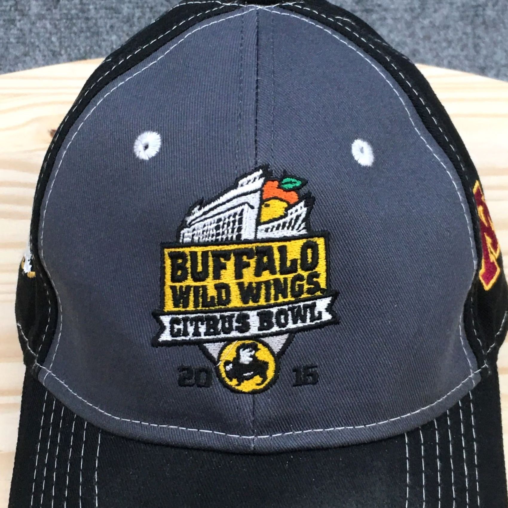 Vintage Buffalo Wild Wings Citrus Bowl 2015 Baseball Cap Hat Cotton Mens One Size Black Size ONE SIZE - 3 Thumbnail