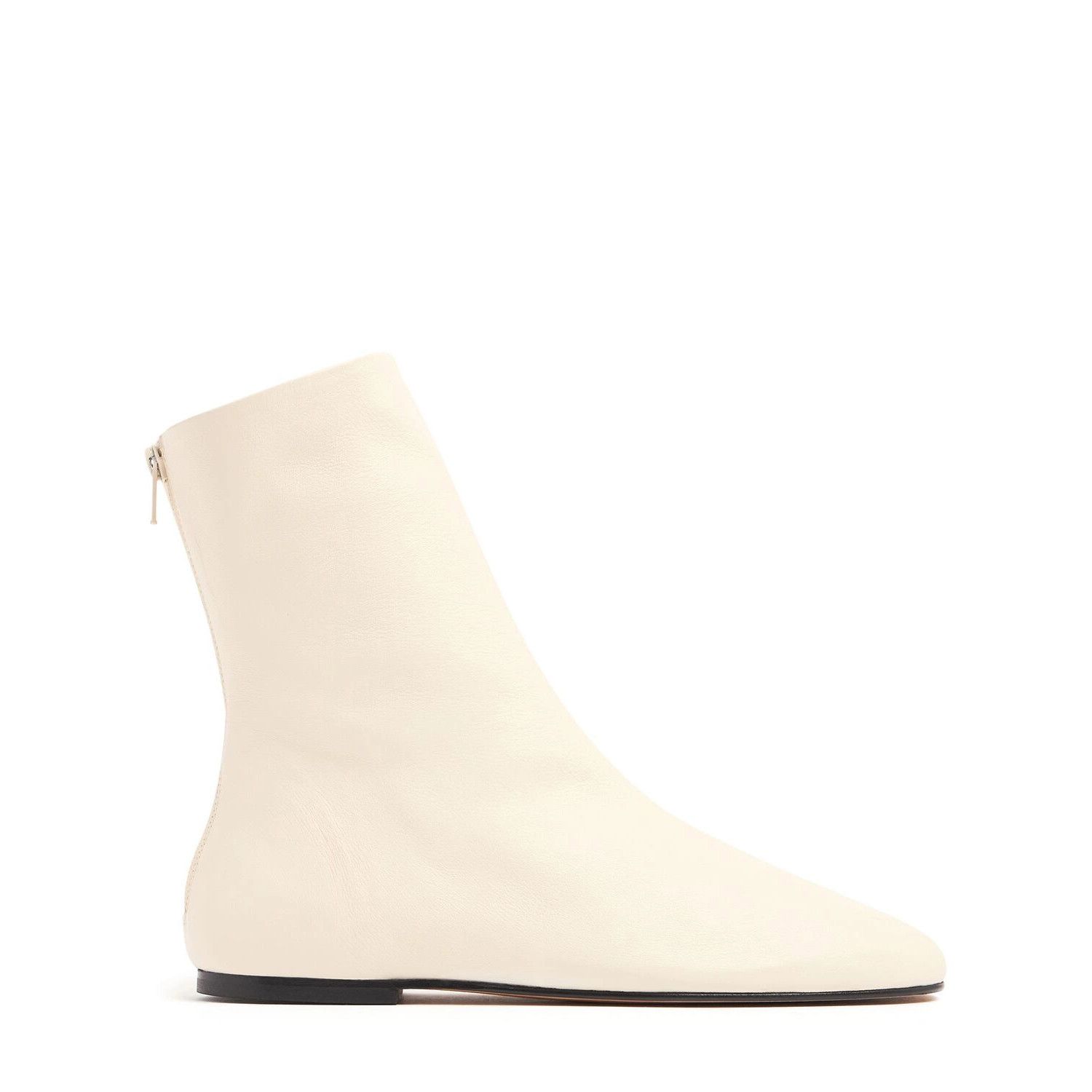 JUDE Floor White Leather Boots New & Authentic (Women's size