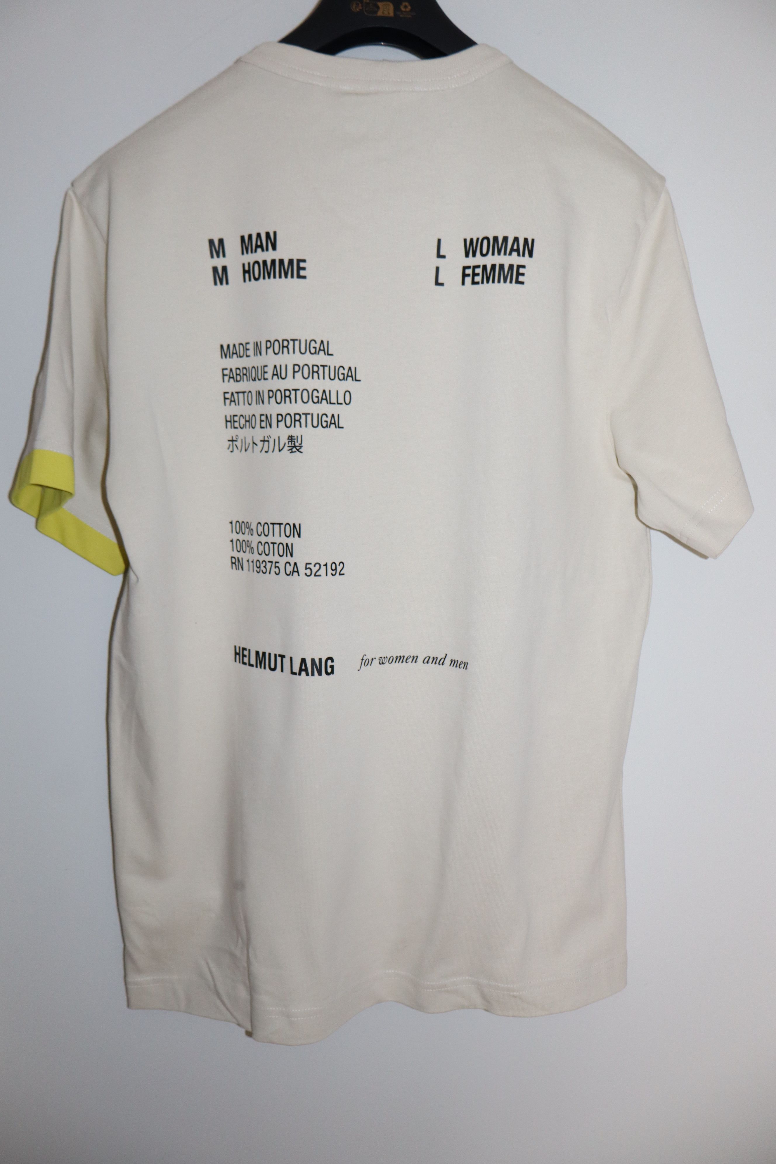 Helmut Lang Label print t-shirt Size US S / EU 44-46 / 1 - 8 Thumbnail