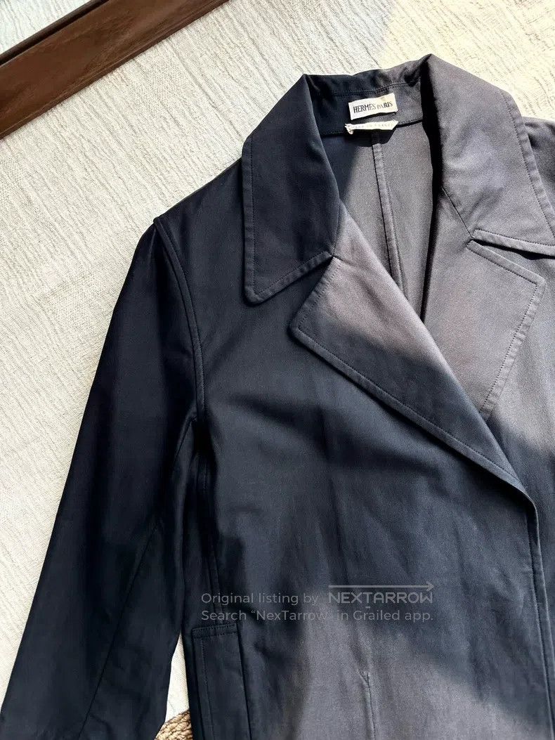 Hermes Hermes Margiela Era Classic Black Double F Logo Coat - Bla Size S / US 4 / IT 40 - 6 Thumbnail