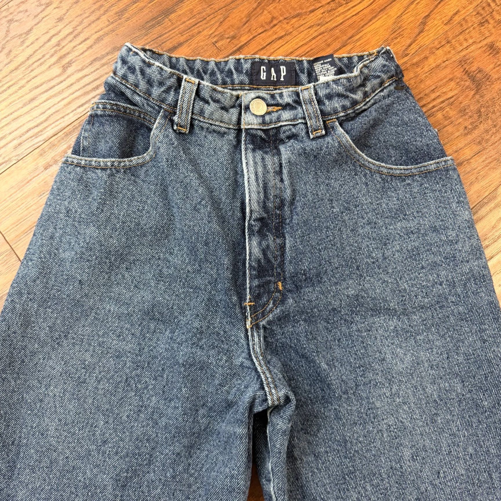 Gap VINTAGE Gap Jeans Womens 10 Straight High Rise Denim 90s Made in USA 20x32 Blue 100% Cotton Pockets Mens? Size 32" / US 10 / IT 46 - 2 Thumbnail