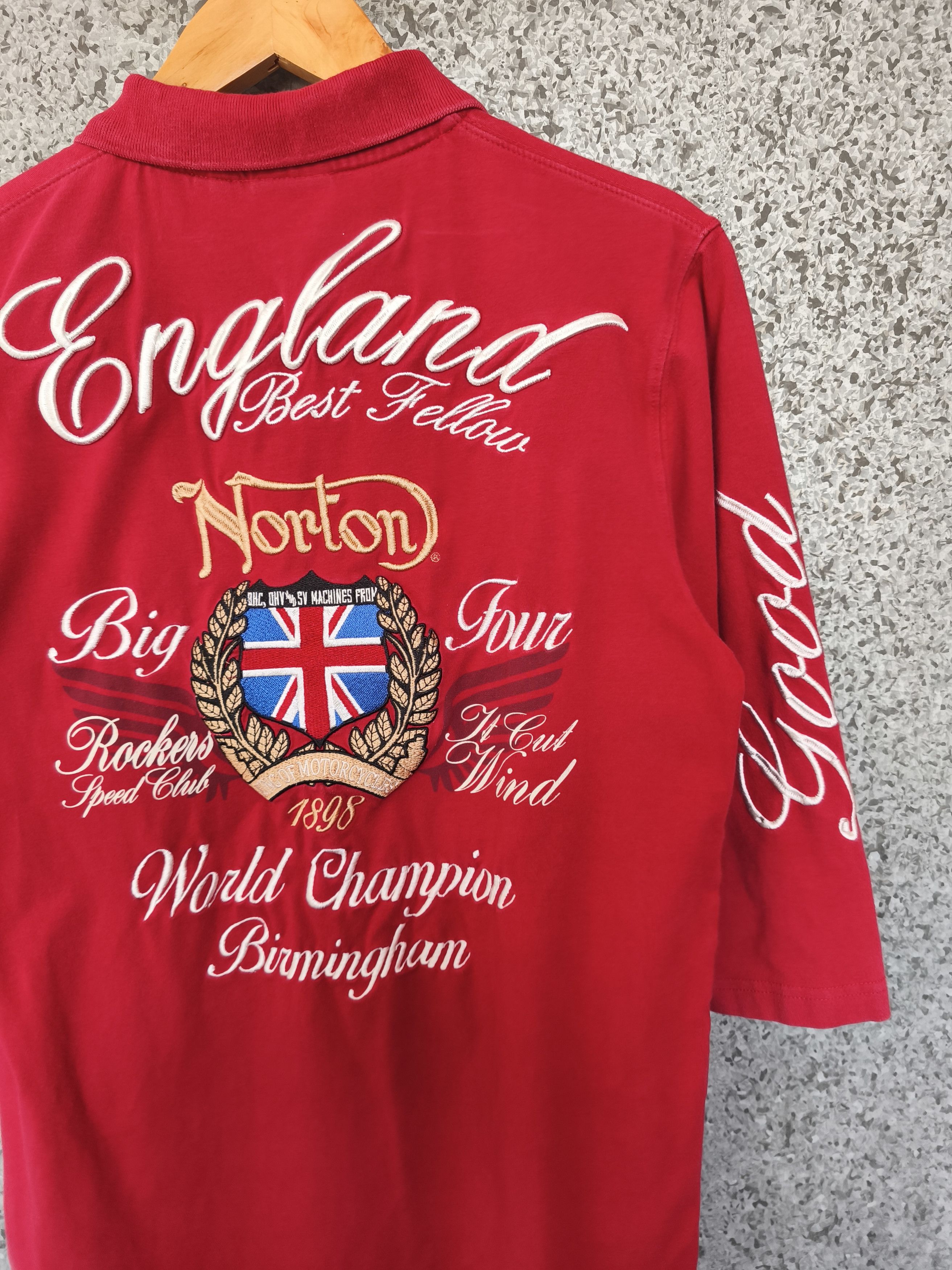 Norton 🔥 Vintage Norton polo tees embroidery Rockers Speed Club Size US M / EU 48-50 / 2 - 7 Thumbnail