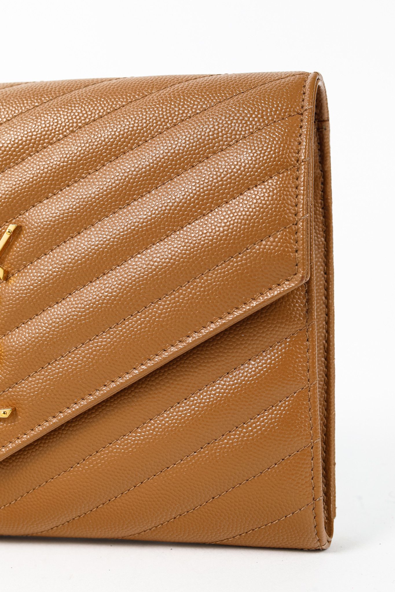 Saint Laurent Paris Saint Laurent Chevron Matelasse YSL Cassandre Flap Pouch Size ONE SIZE - 8 Thumbnail
