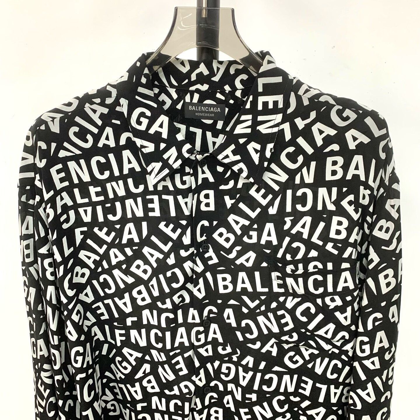 Balenciaga balenciaga logo print long sleeve shirt Size US L / EU 52-54 / 3 - 3 Thumbnail