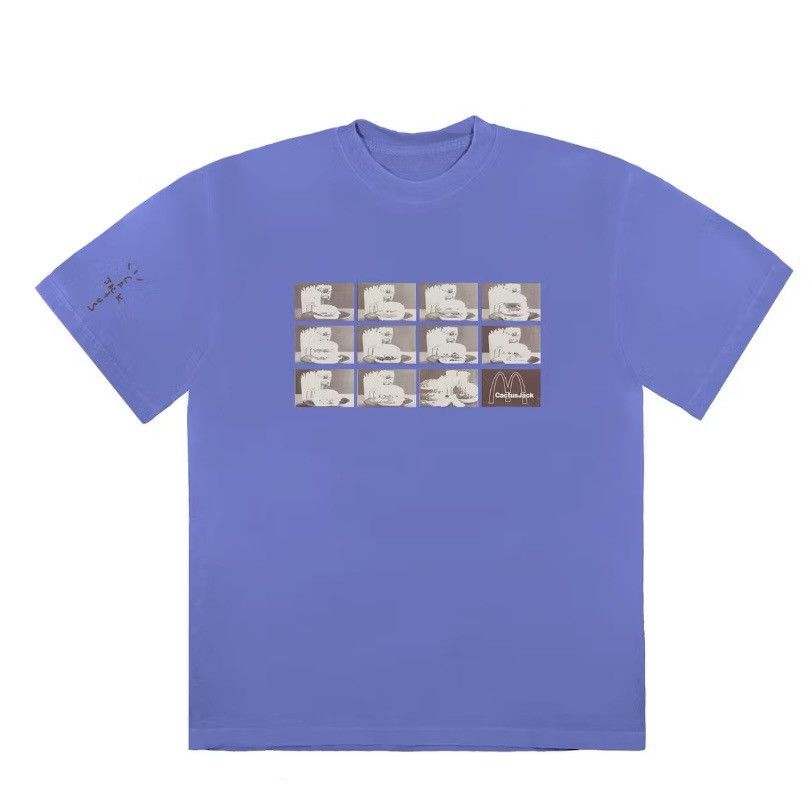Travis Scott Menu nomo logo T Shirt III Size US XL / EU 56 / 4 - 1 Thumbnail