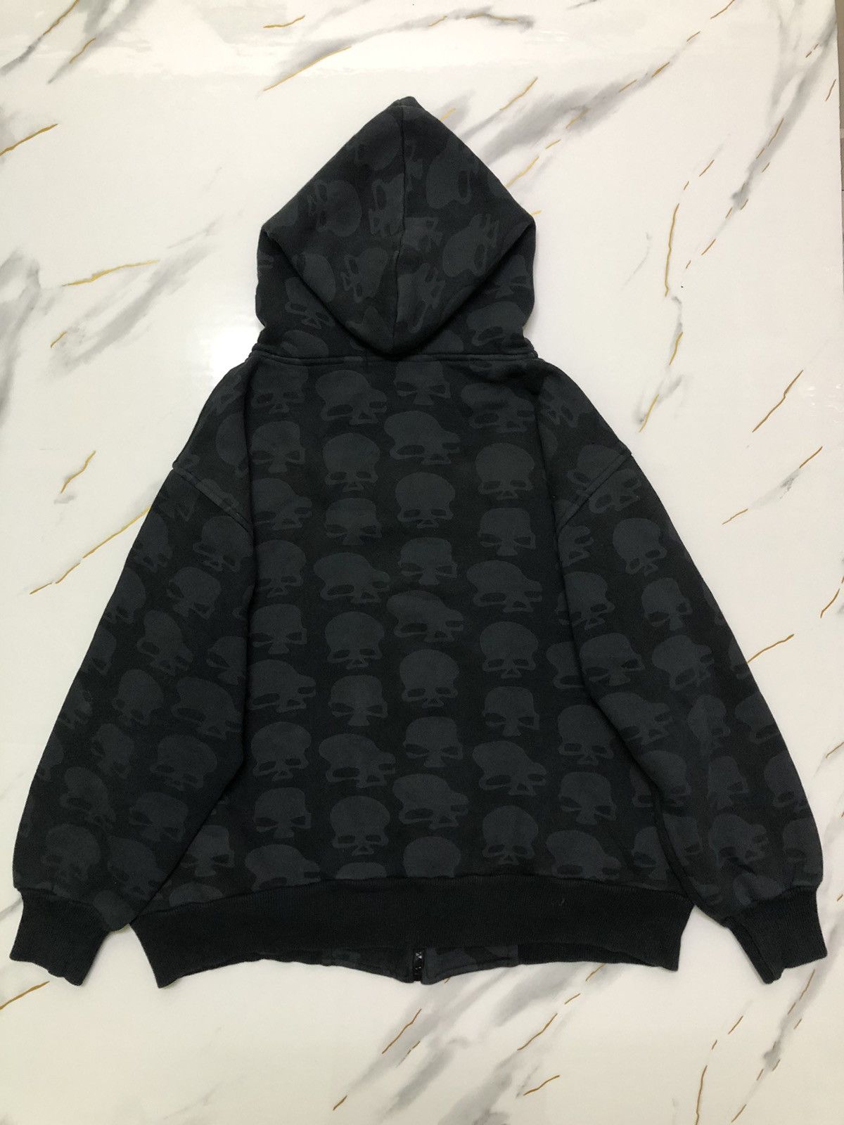 Japanese Brand Skull Zip Up Hoodies Size US L / EU 52-54 / 3 - 2 Thumbnail