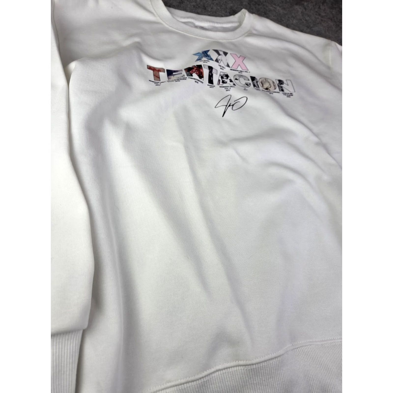 Vintage XXXTentacion Hoodie Pullover Sweatshirt 3XL White Graphic Print Music Rapper Mens Size US XXL / EU 58 / 5 - 2 Thumbnail