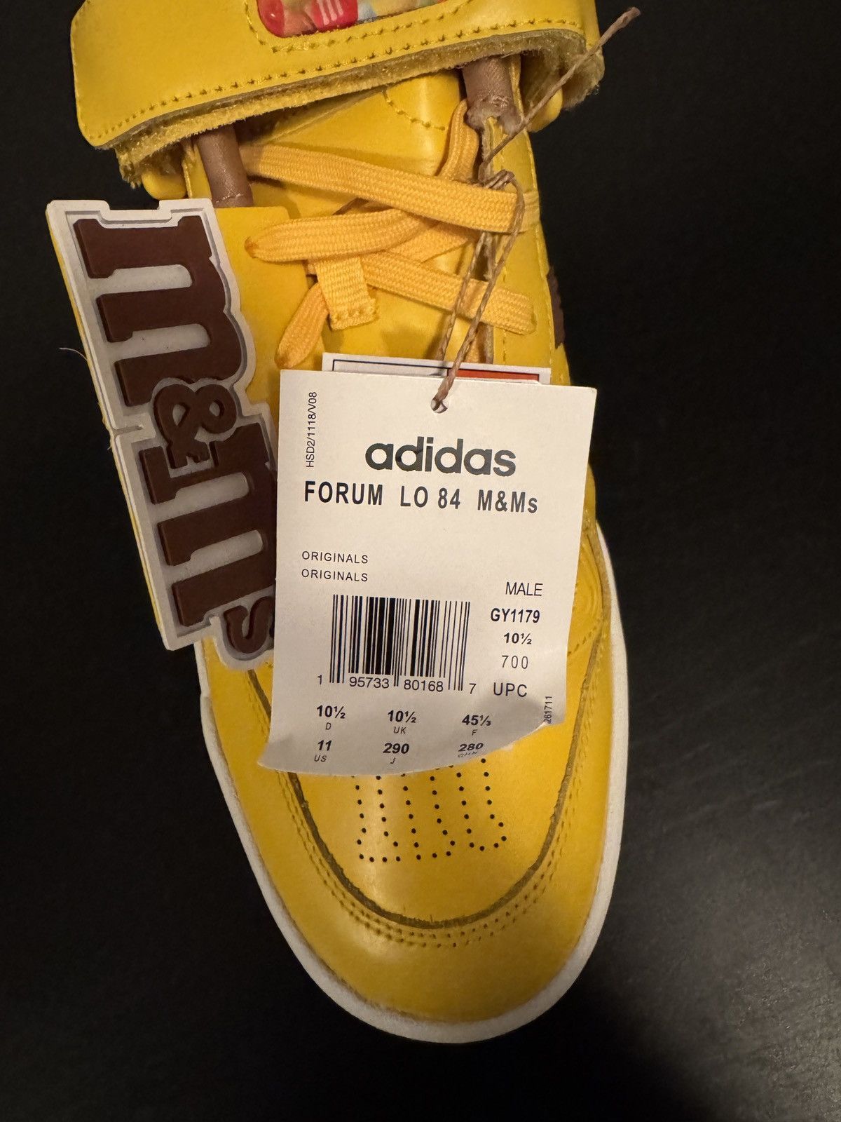 Adidas ADIDAS FORUM LOW M&M’S YELLOW Size US 11 / EU 44 - 6 Thumbnail