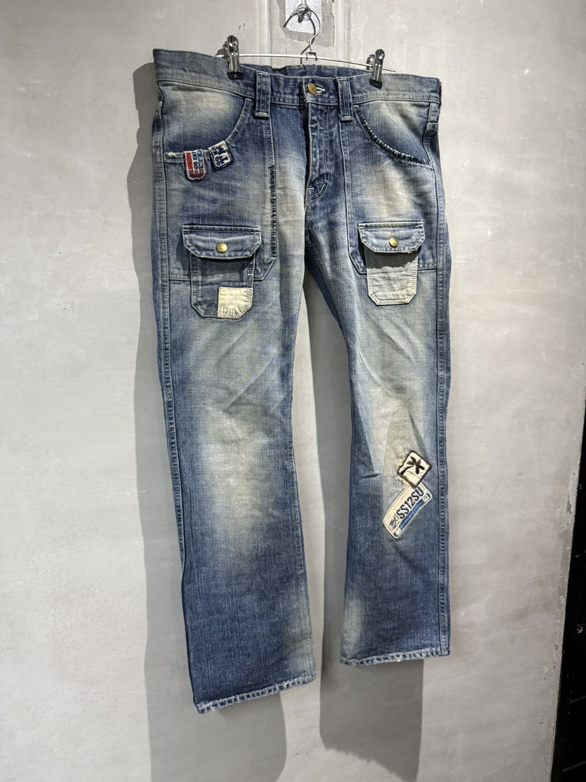 Japanese Brand Japanese fashion TMT japan Bush Denim PatchWork Jeans Size US 32 / EU 48 - 3 Thumbnail